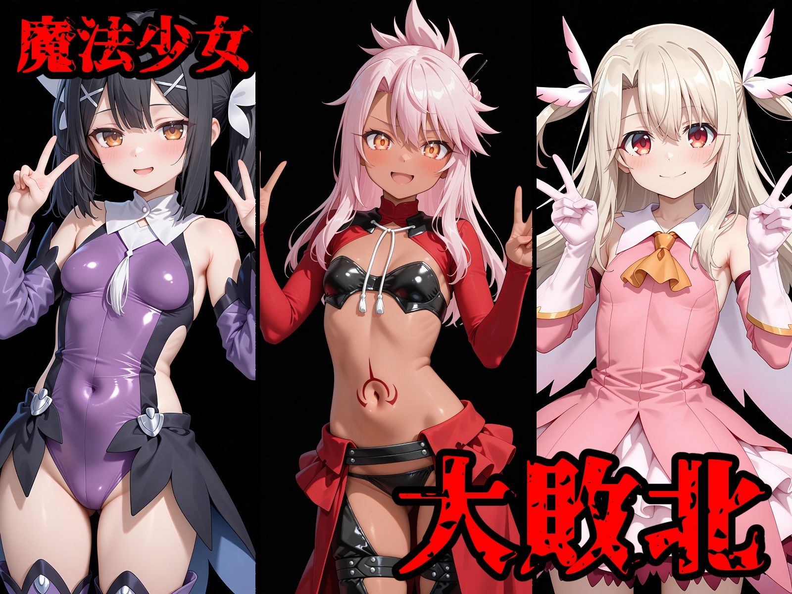 完全敗北ヒロインズ イ○ヤ ク○エ 美○ 屈服するまでが魔法少女だ - サンプル画像 1