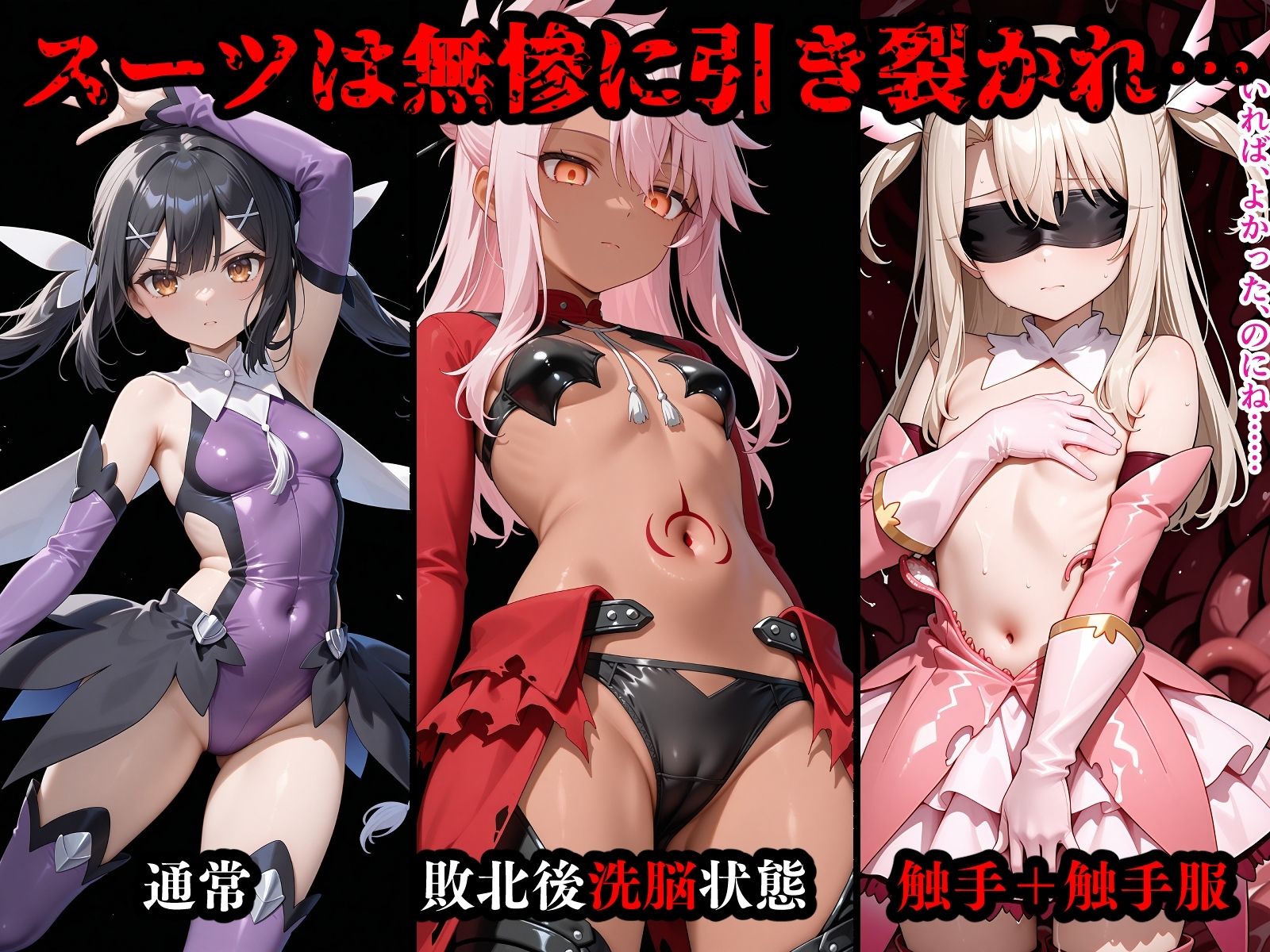 完全敗北ヒロインズ イ○ヤ ク○エ 美○ 屈服するまでが魔法少女だ - サンプル画像 2