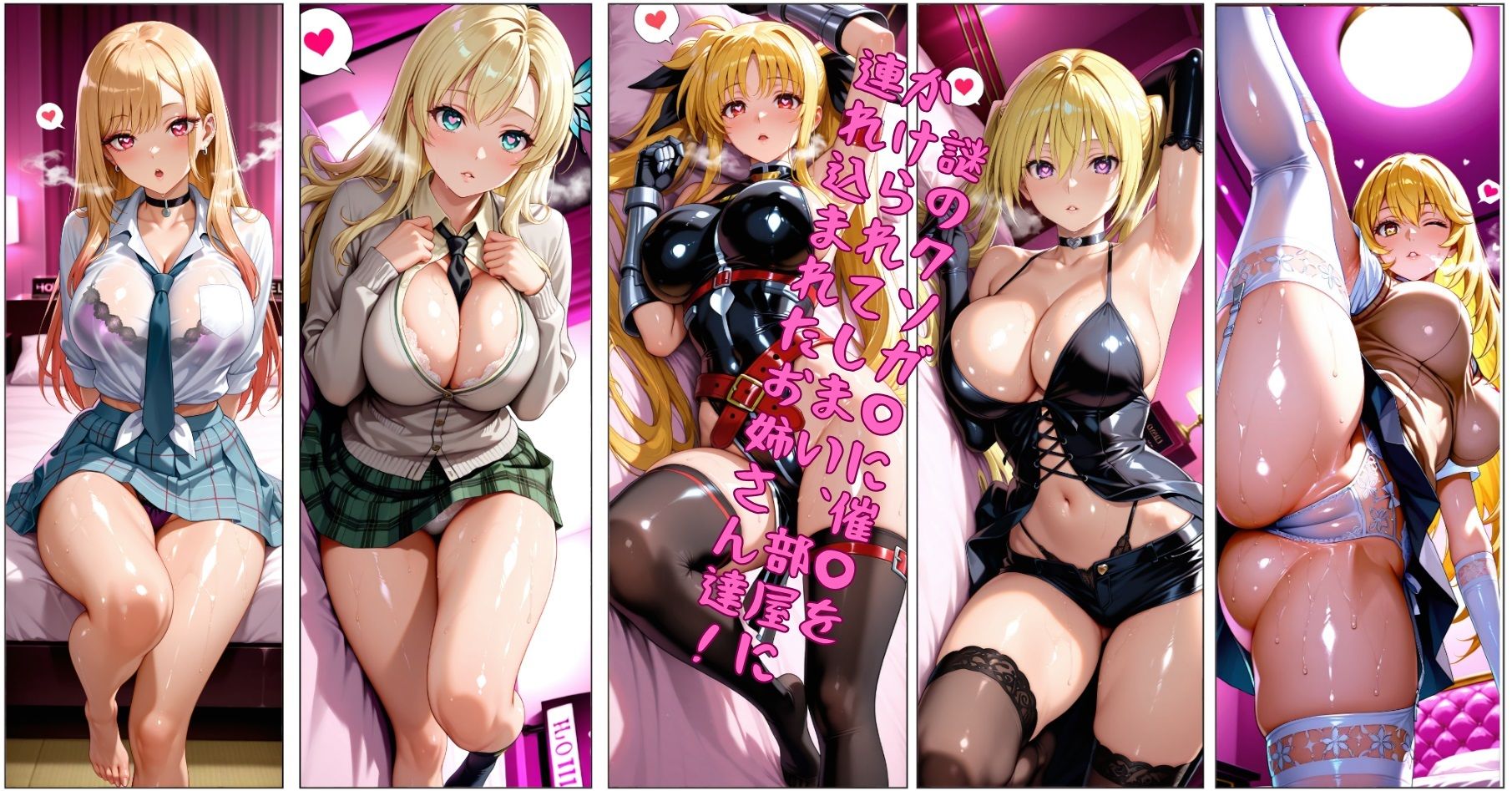 僕のえっちな金髪巨乳お姉さん達  〜えっちな金髪お姉さんは全員僕のもの〜 - サンプル画像 1