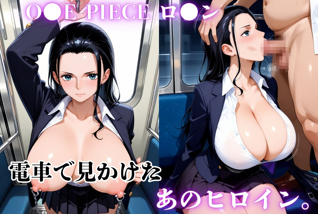 電車で見かけたヒロインを犯し倒すーO●EPIECEー - サンプル画像 1