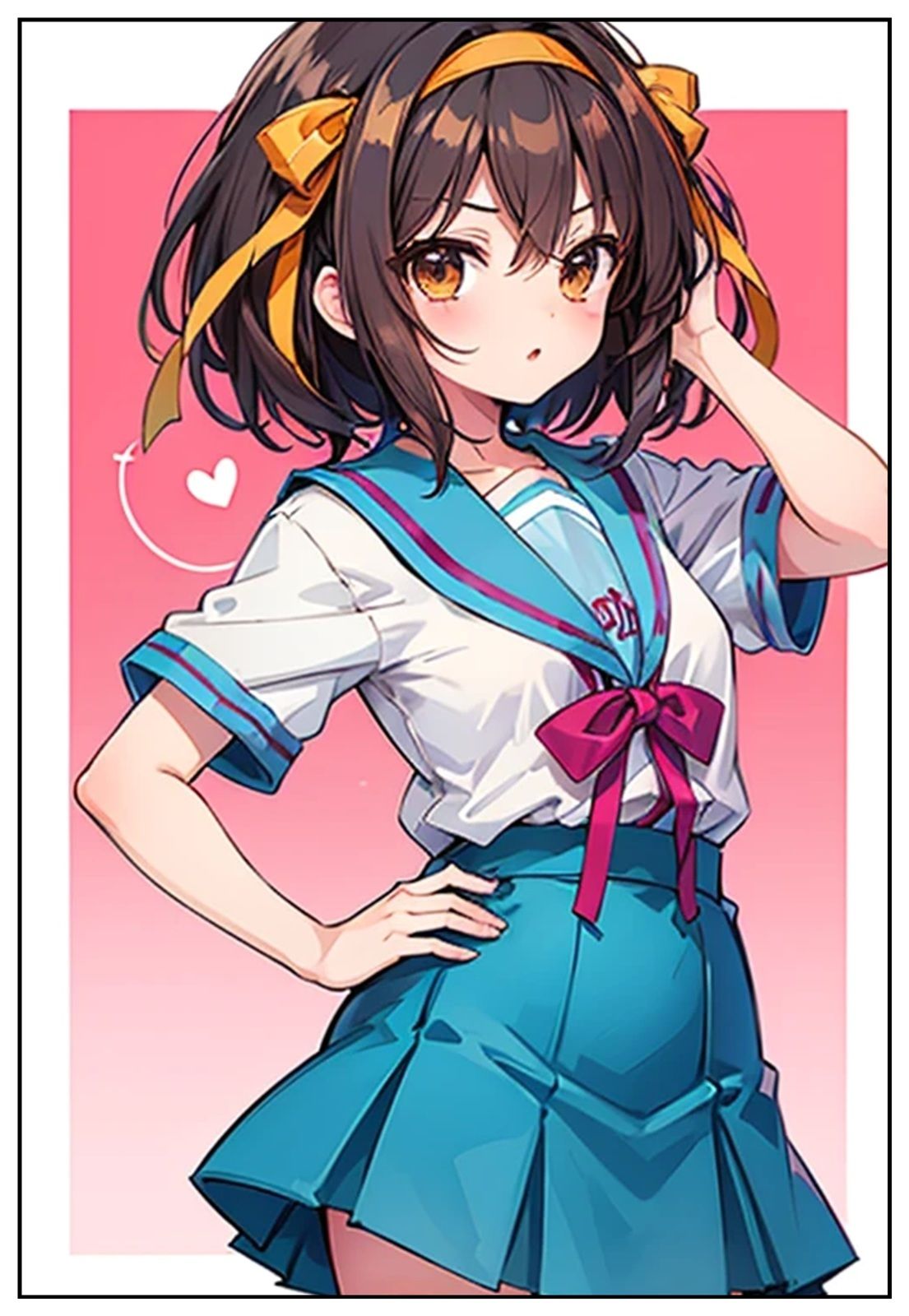 アニコスへようこそ！涼宮ハ〇ヒなジト目ダウナー少女の憂鬱 - サンプル画像 2