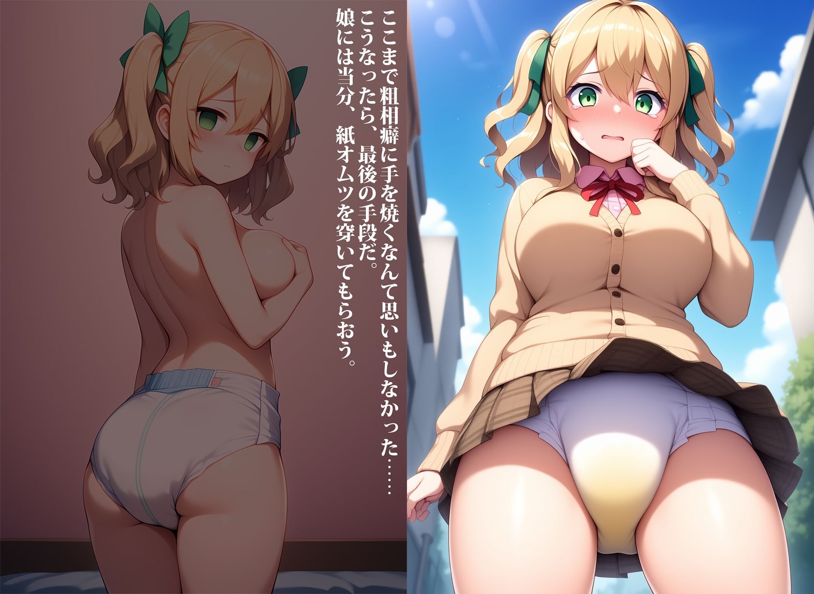 ギャルに変わり果てた反抗期の娘をお漏らし退行で育て直した件 - サンプル画像 7