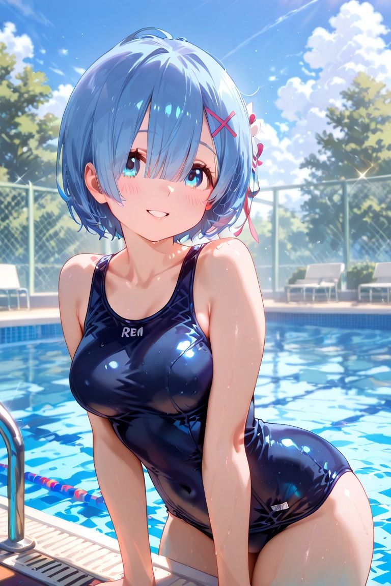 スク水れ〇りんのエッチな水泳授業 - サンプル画像 2