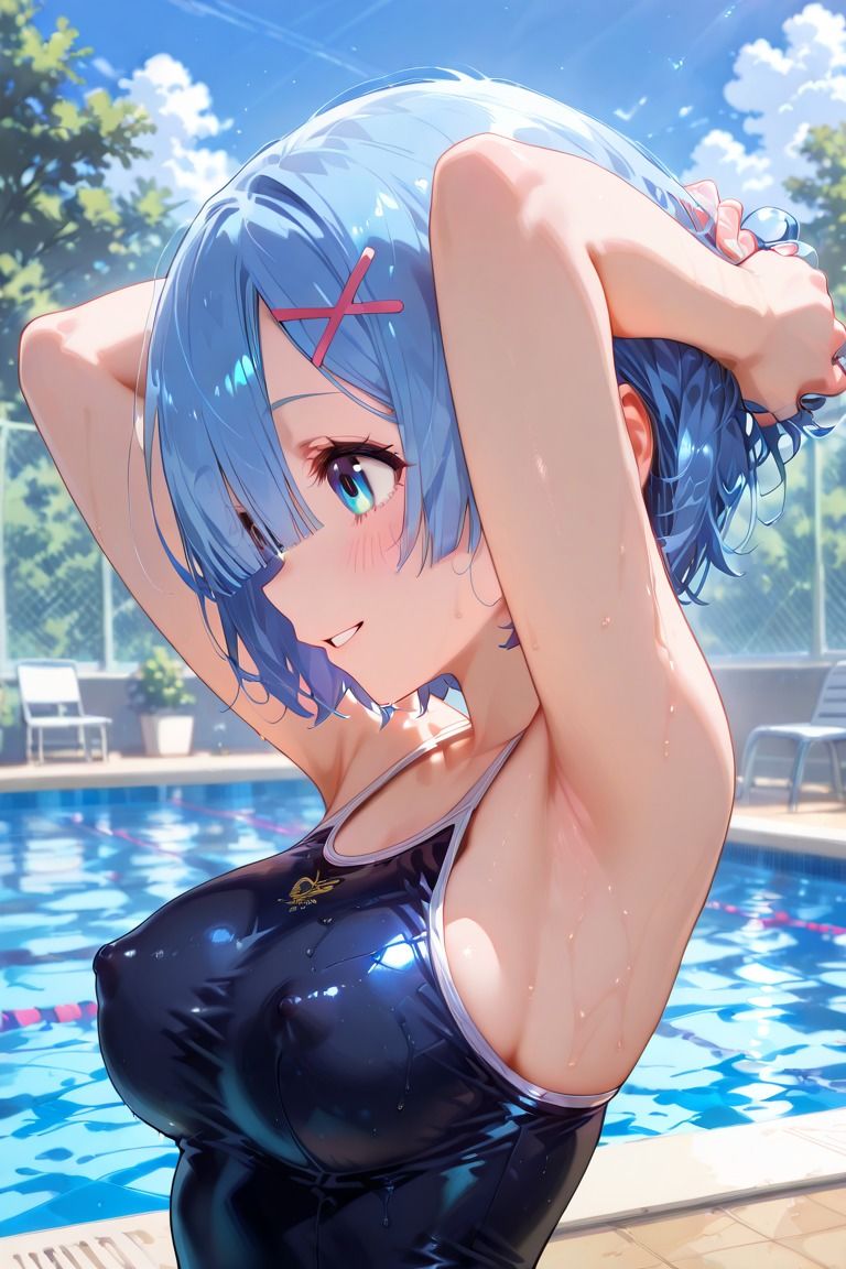 スク水れ〇りんのエッチな水泳授業 - サンプル画像 4