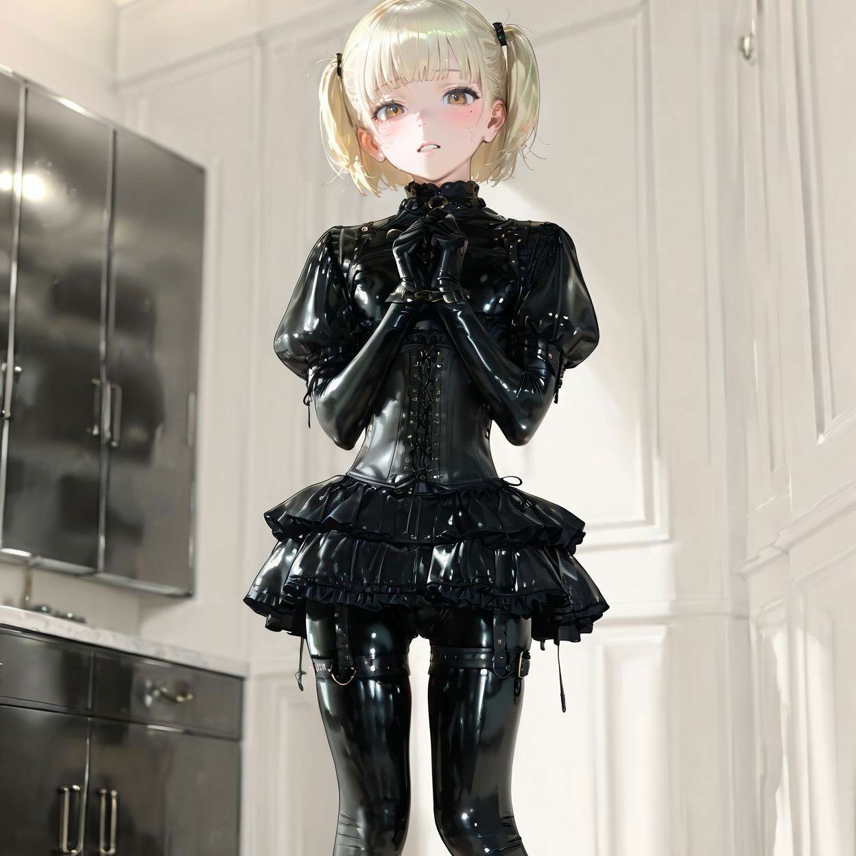 【190枚】ラバードールとして過ごす金髪少女の恥辱にまみれた日常 - サンプル画像 2