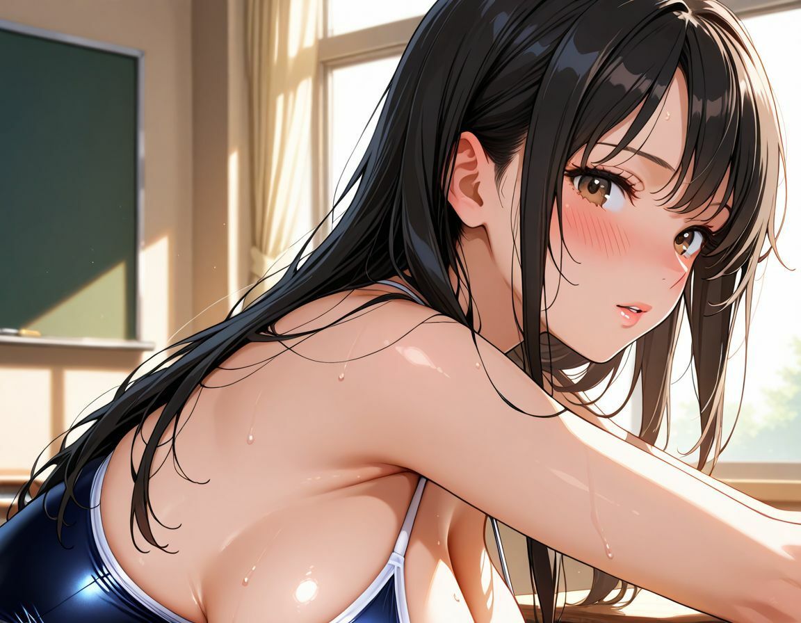 女子校生水泳部  スク水で生ハメ - サンプル画像 4