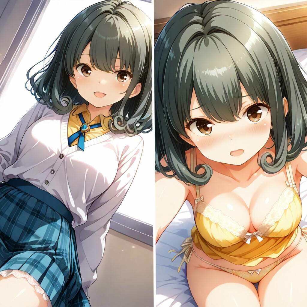 ガルフレ（仮）シチュCG集3  りさ＋睦＋るい＋CG集（制服） - サンプル画像 1