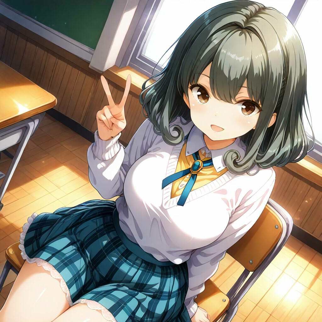 ガルフレ（仮）シチュCG集3  りさ＋睦＋るい＋CG集（制服） - サンプル画像 2