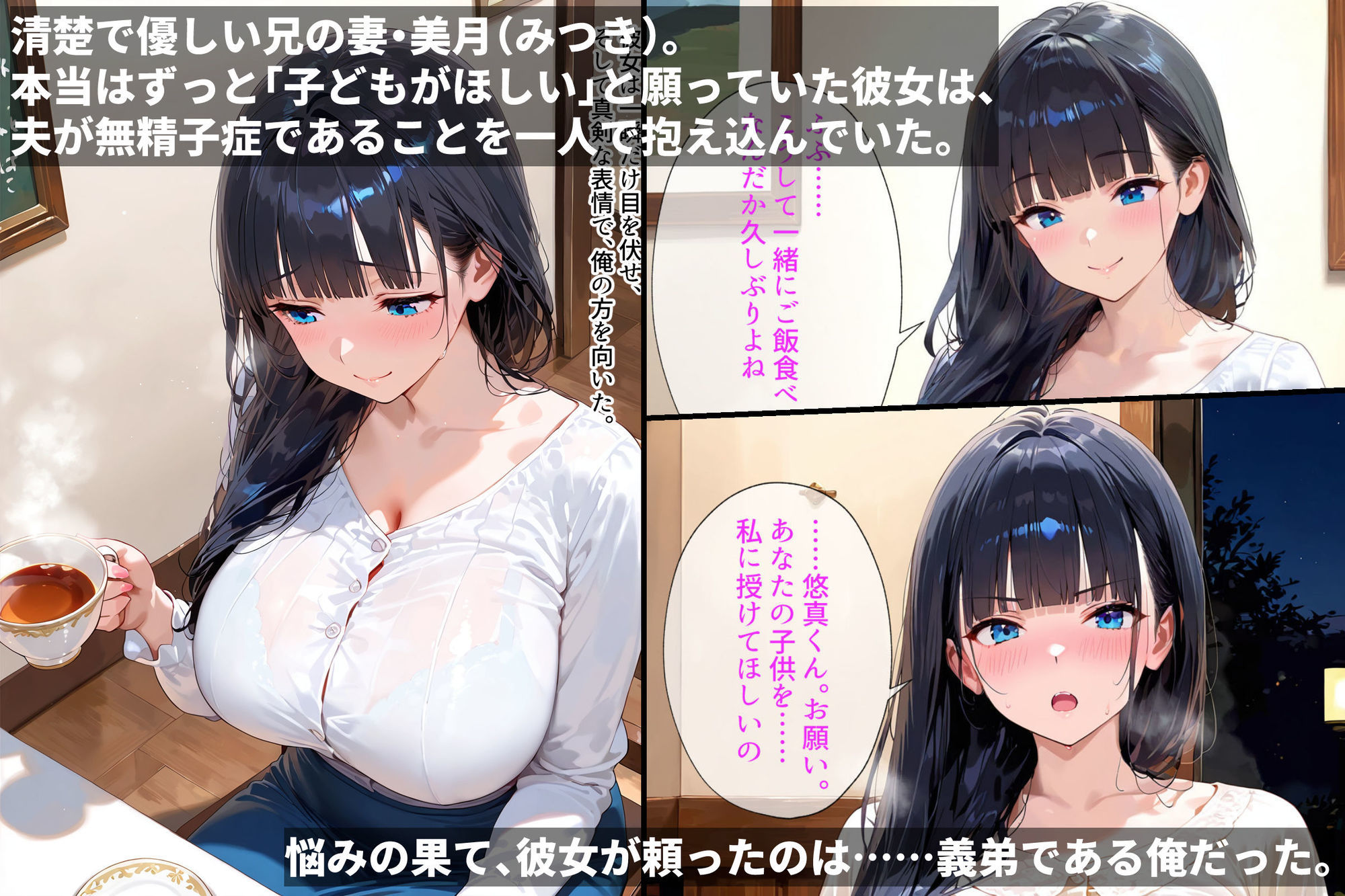 兄貴の妻、俺の子を孕みました。──バレてないし、幸せです。 - サンプル画像 2