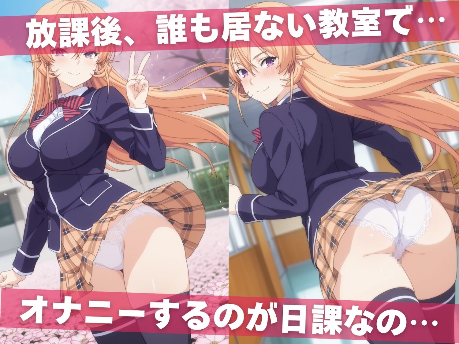 オナニー覗かれ、寝取られて  食●のソーマ 〜 学校編 〜 おじさんに暴かれた秘密 - サンプル画像 1