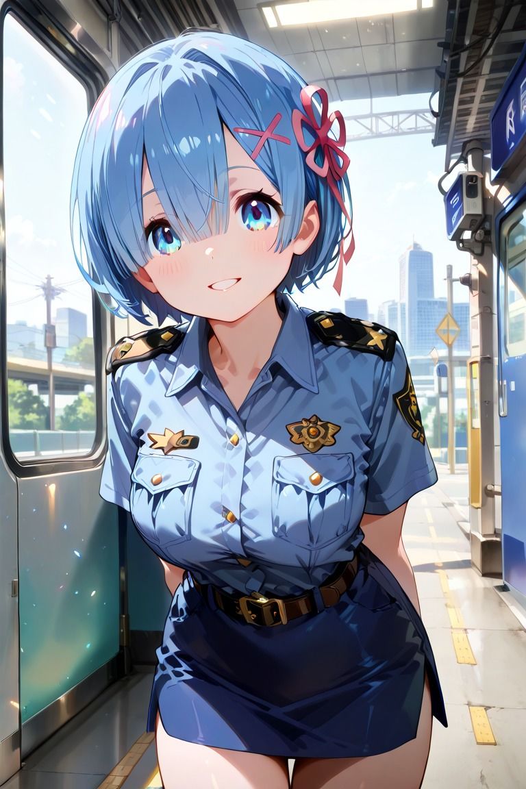 えちえちレ〇ポリスがあなたのおち〇ぽ逮捕しちゃうぞ〜イラスト集〜 - サンプル画像 1