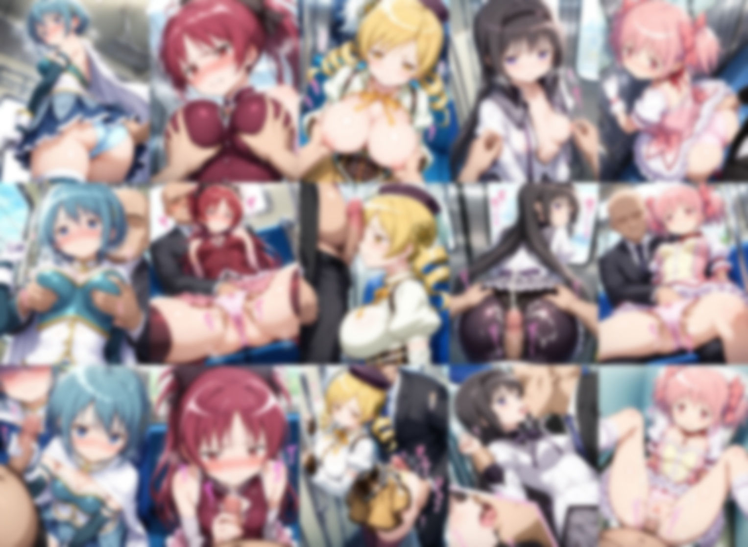 魔法少女5名の痴●被害 - サンプル画像 10