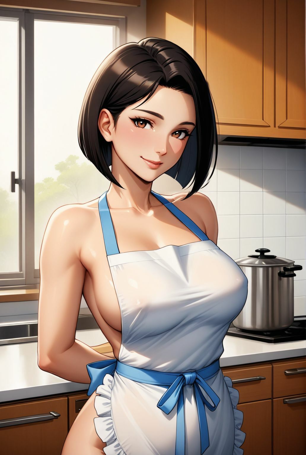 義母の誘惑〜素肌にエプロン、秘密の時間〜 - サンプル画像 3