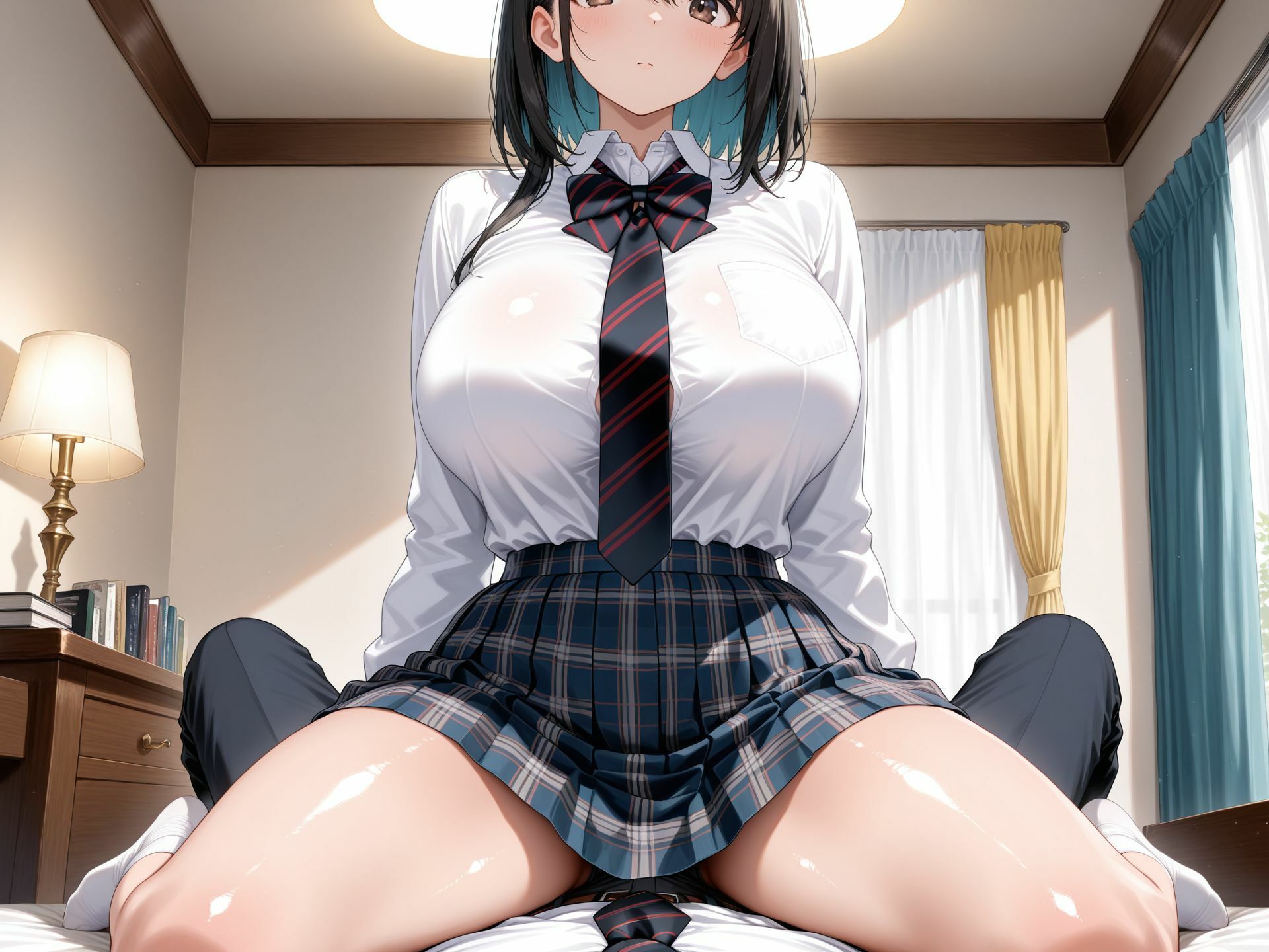 【主観】【フルHD以上】偏差値35 性教育の復習をしない女子校生はゴム無しsexをして妊娠する話 - サンプル画像 3