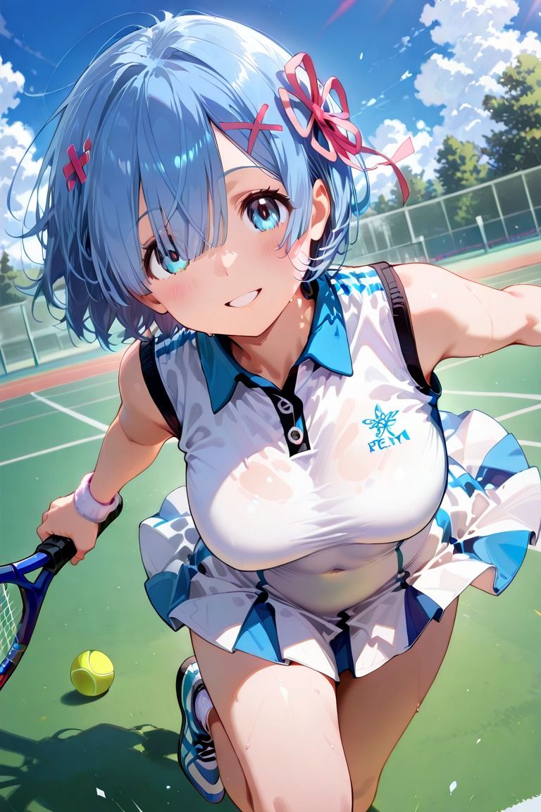 れ〇りんのびしょ濡れテニス部 - サンプル画像 1