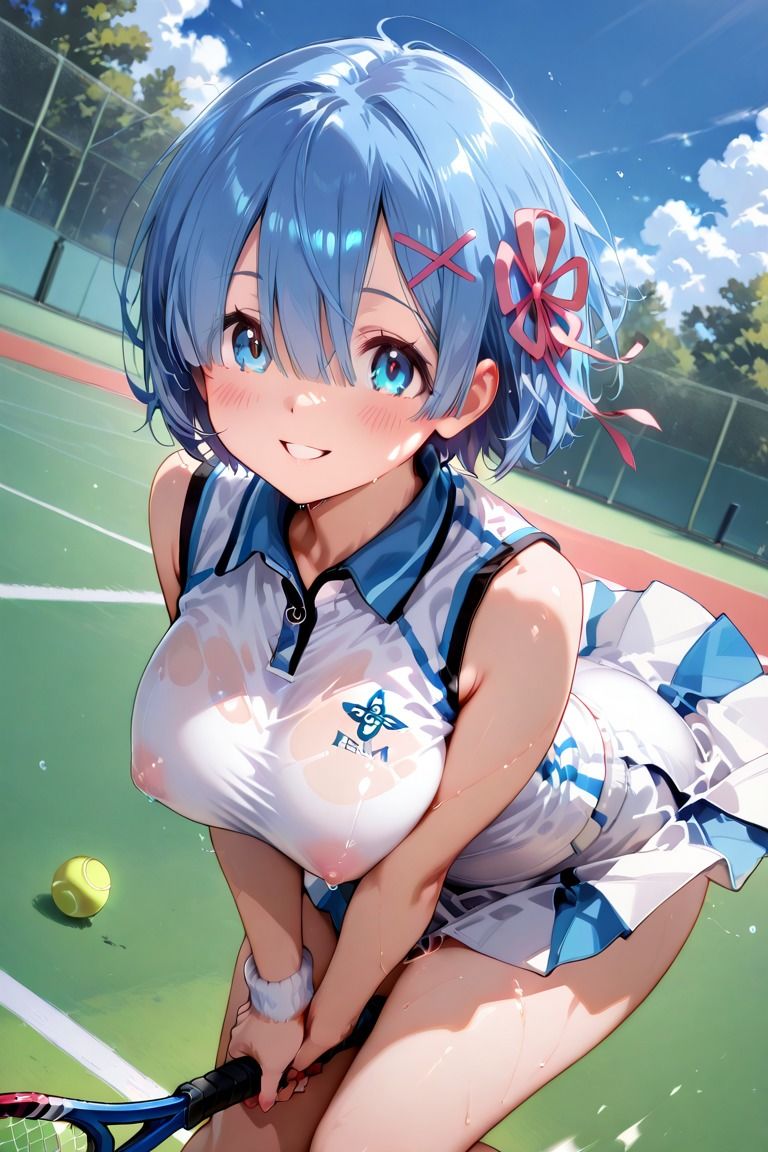 れ〇りんのびしょ濡れテニス部 - サンプル画像 2