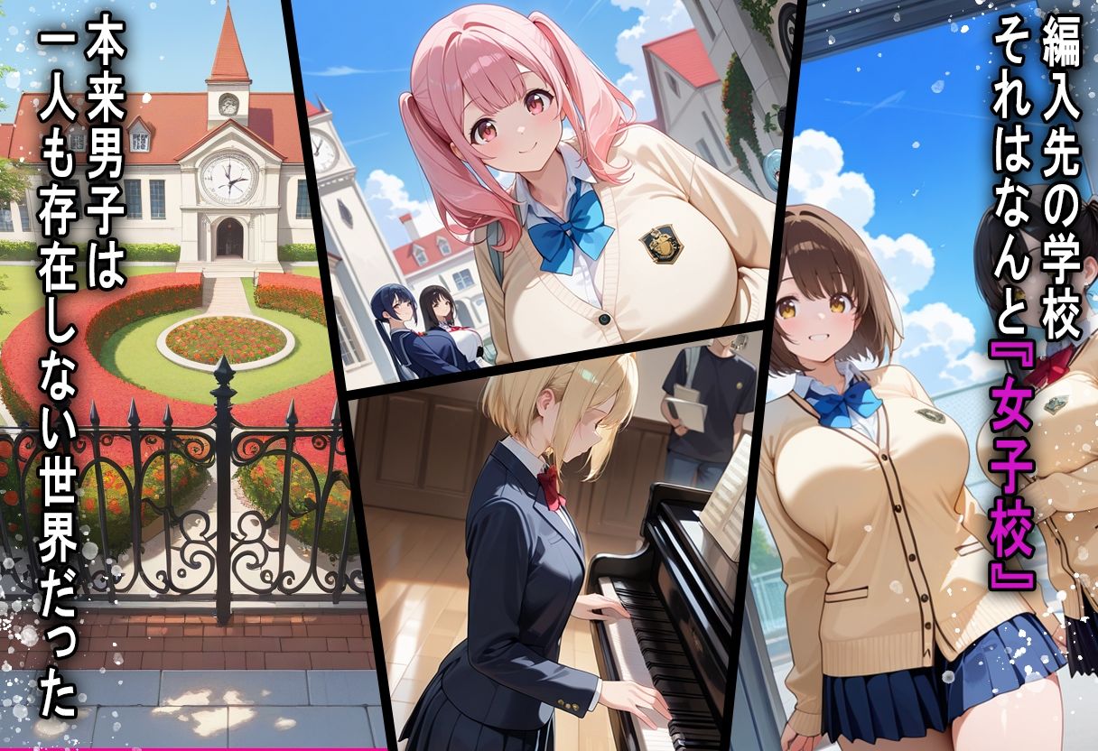 間違って女子校に入学したらムチムチ女子校生に毎日中出しを要求される学園生活〜爆乳お姉さん＆天然妹系編〜 - サンプル画像 2