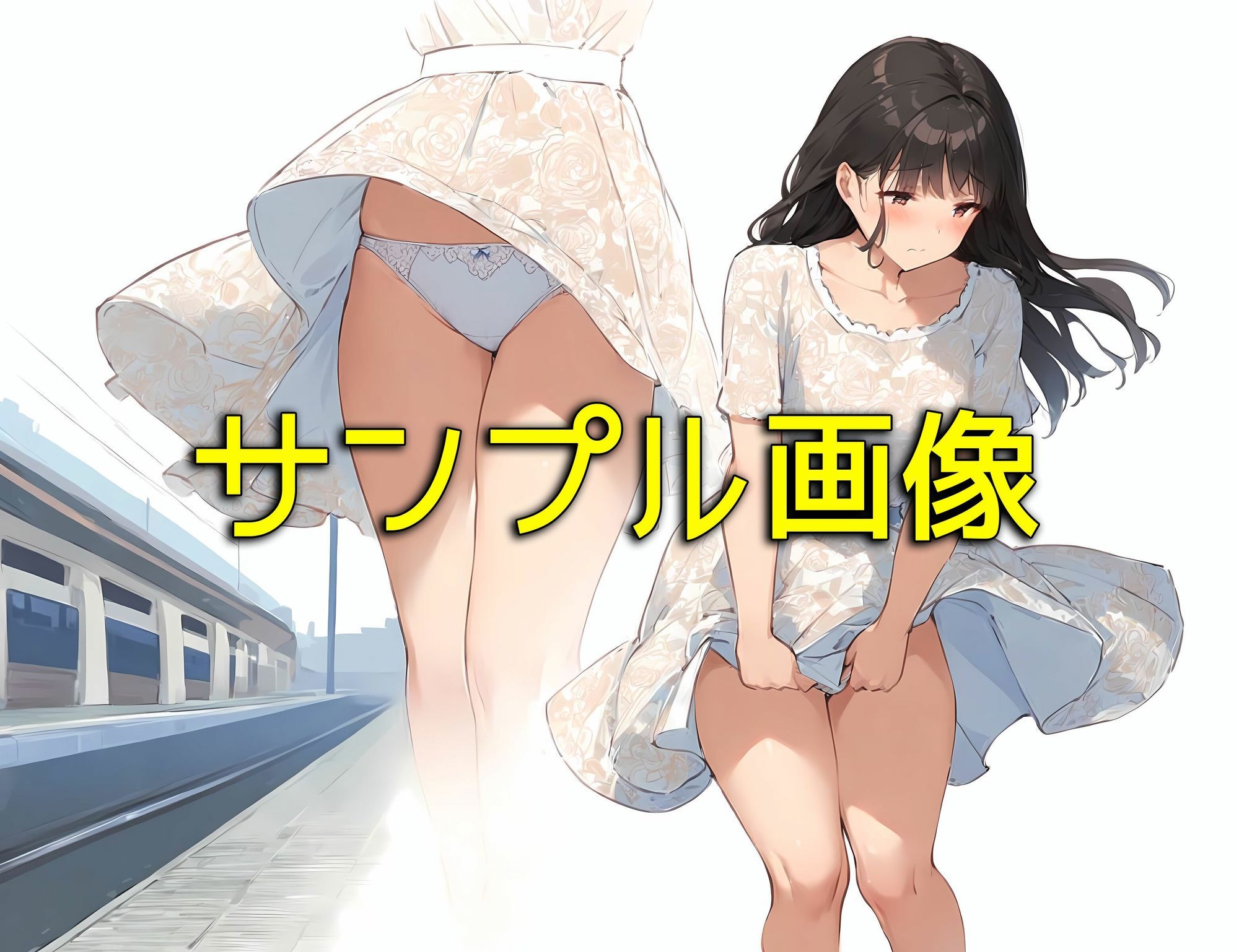 僕はいつも清楚系女子の下着でオナニーをしている4  ワンピのスカートがめくれるっていいね編 - サンプル画像 7