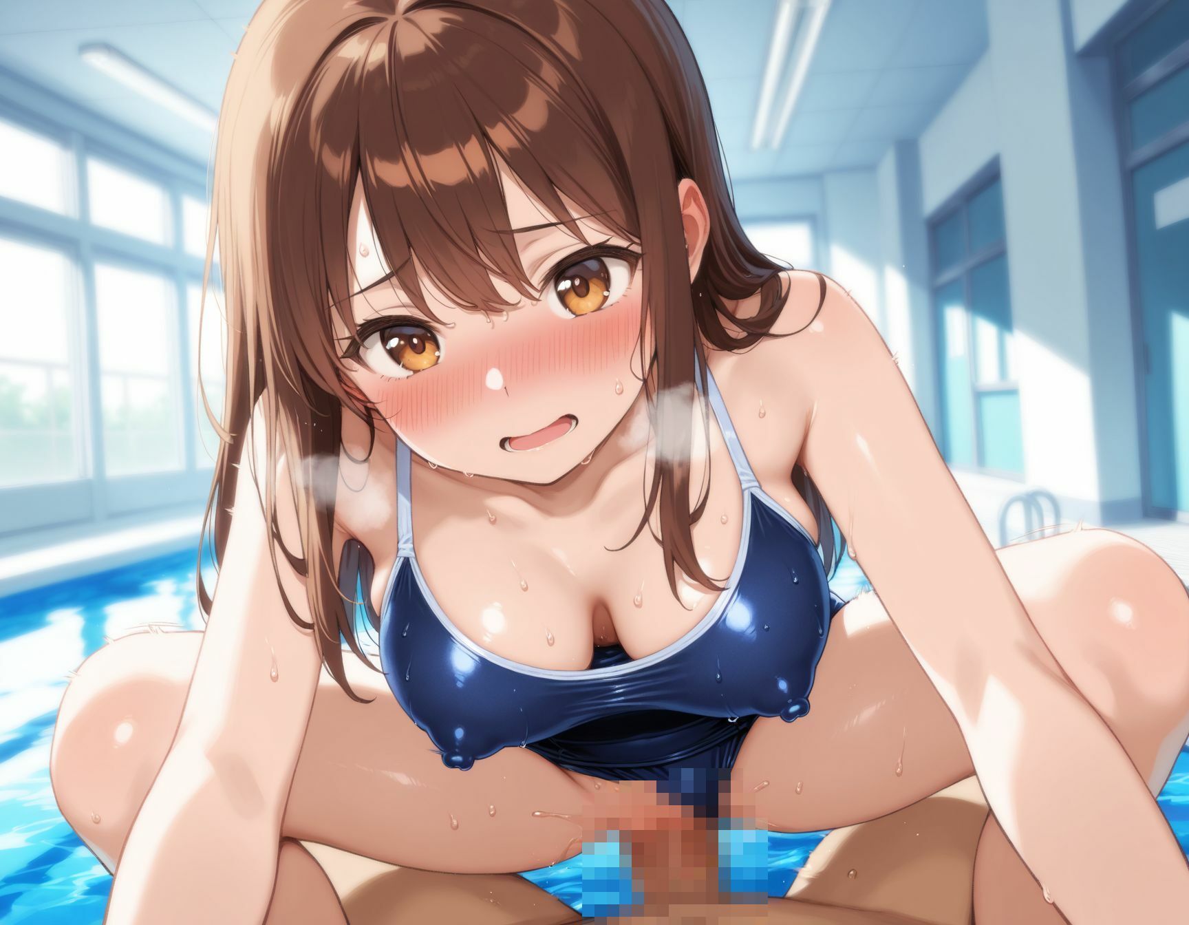 淫乱学園  スク水編 - サンプル画像 1