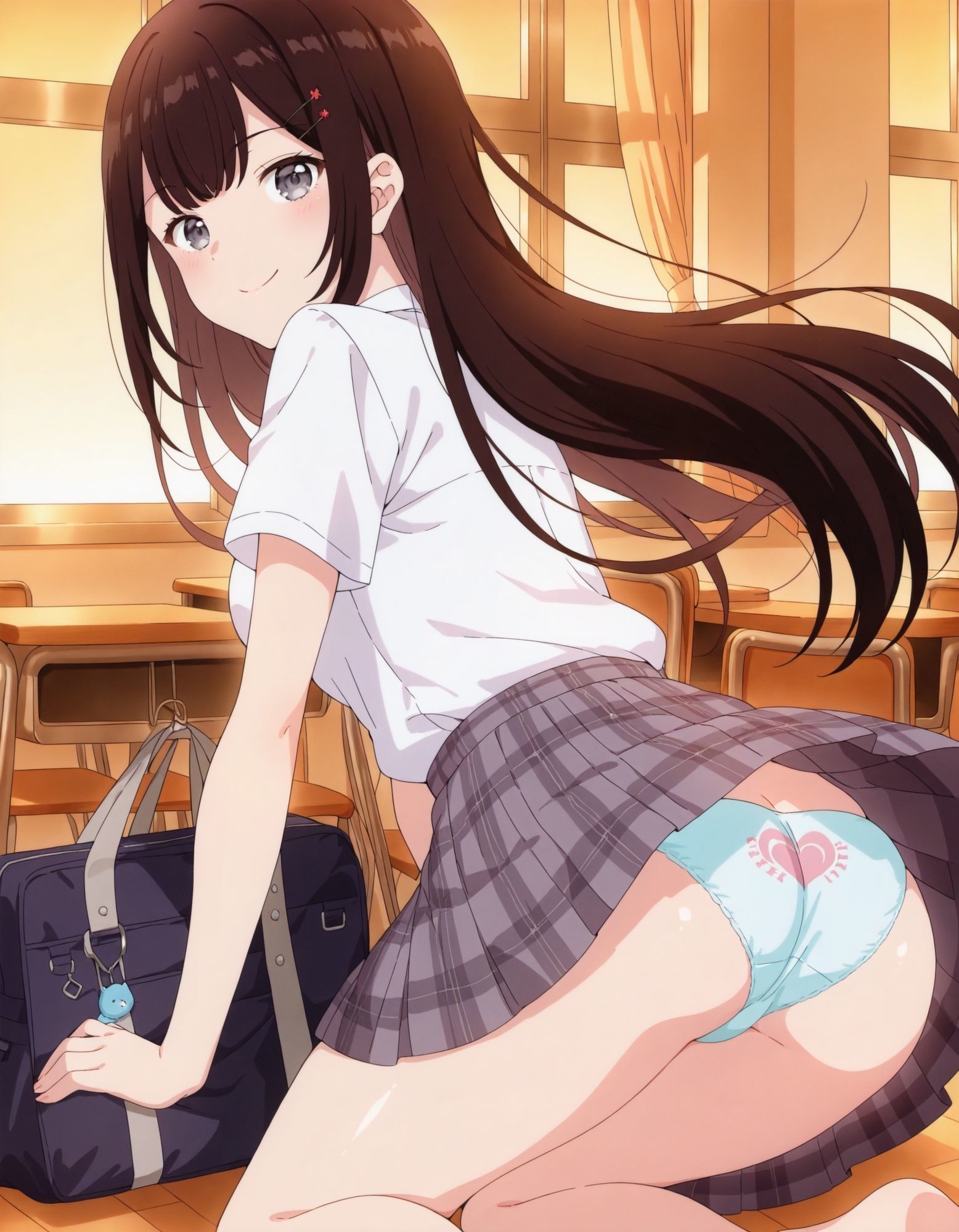 榎〇凛音のパンチラ〜制服編〜 - サンプル画像 1