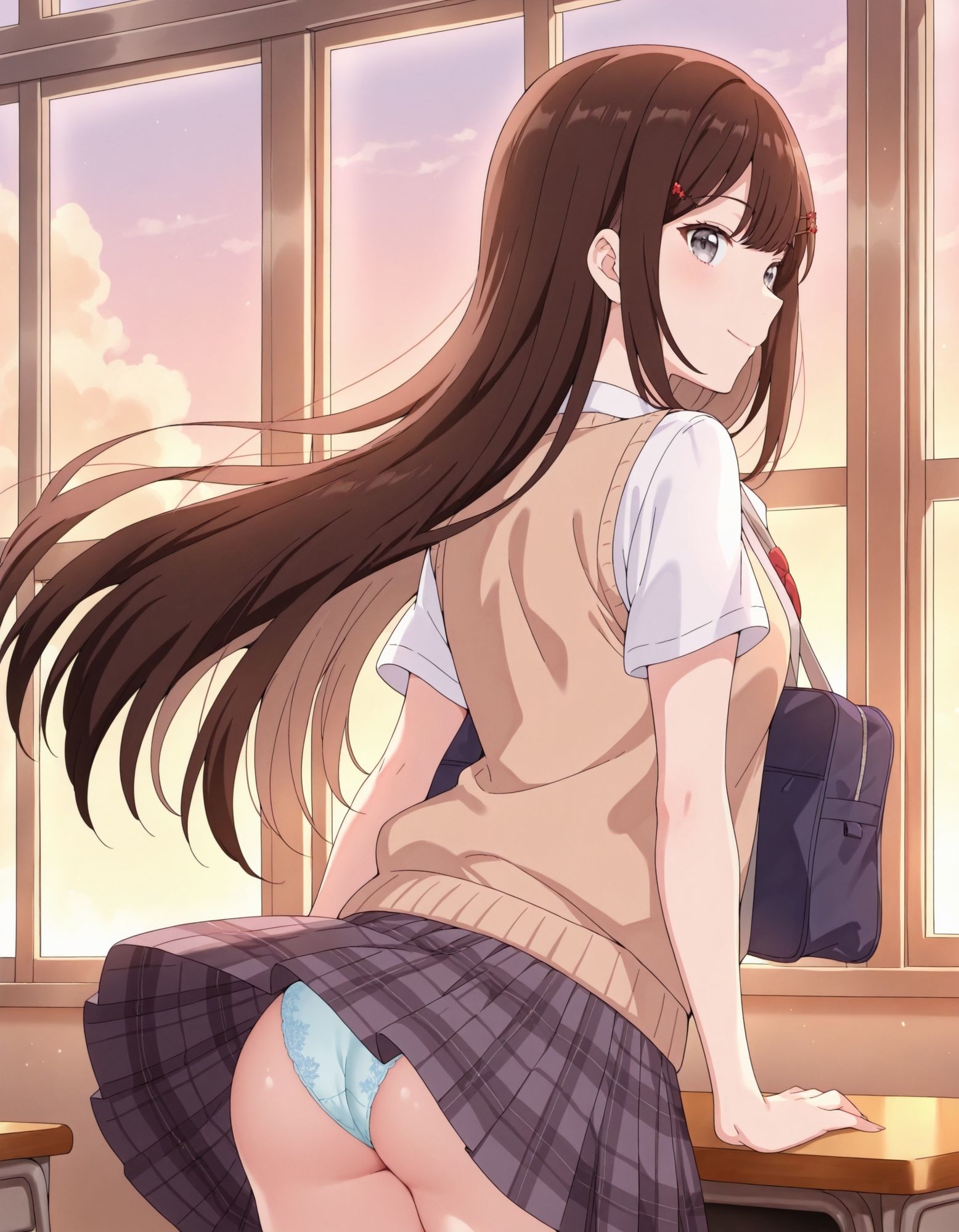 榎〇凛音のパンチラ〜制服編〜 - サンプル画像 2