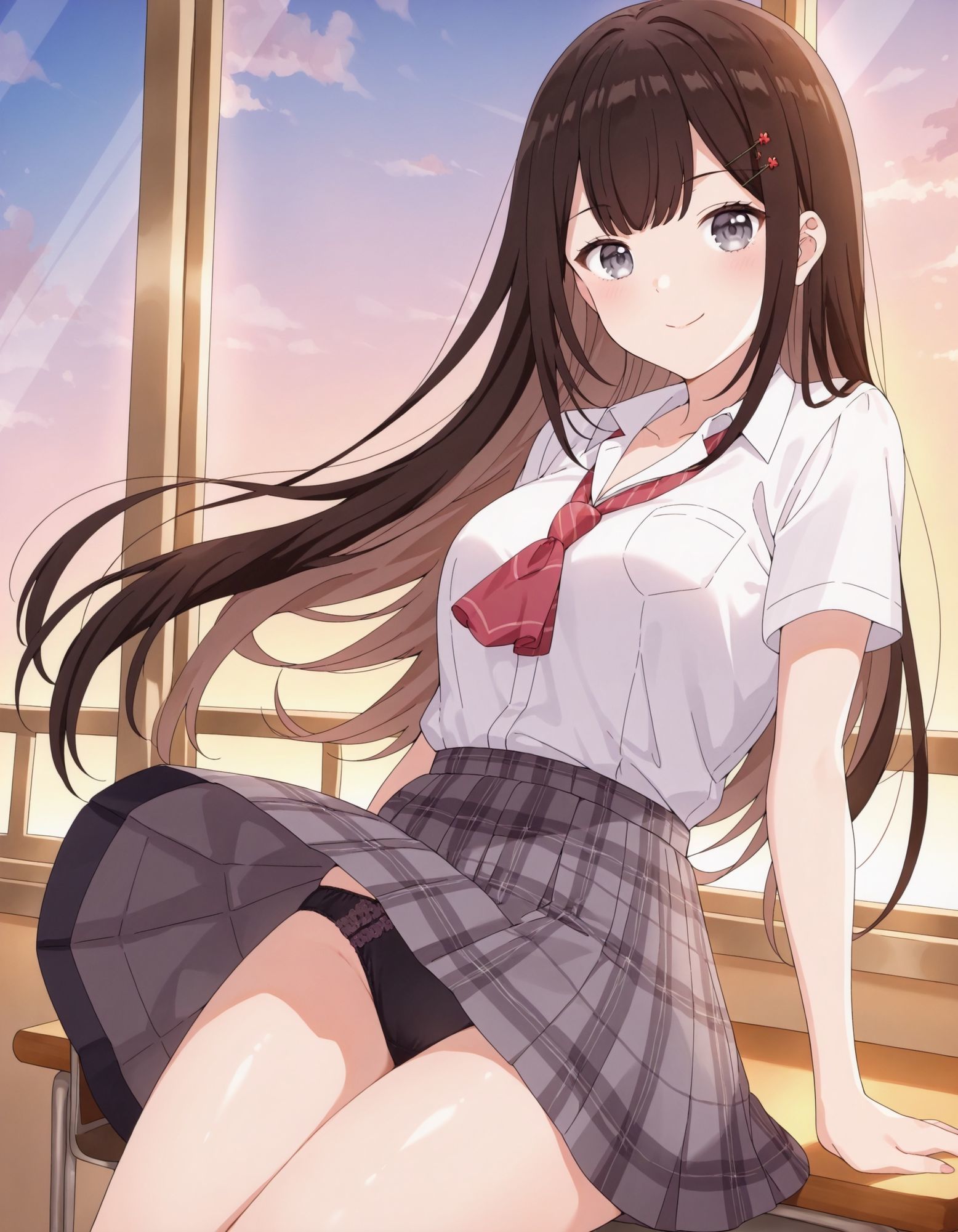 榎〇凛音のパンチラ〜制服編〜 - サンプル画像 7