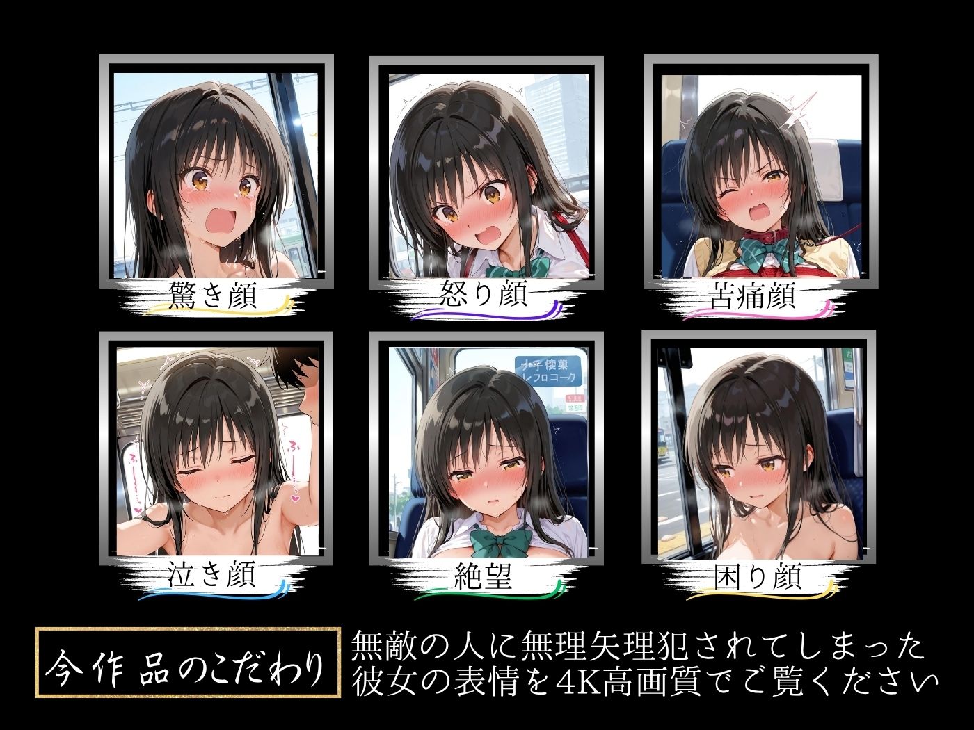 痴●バス〜無敵の人に犯●れた女子校生達〜古手●唯編 - サンプル画像 4