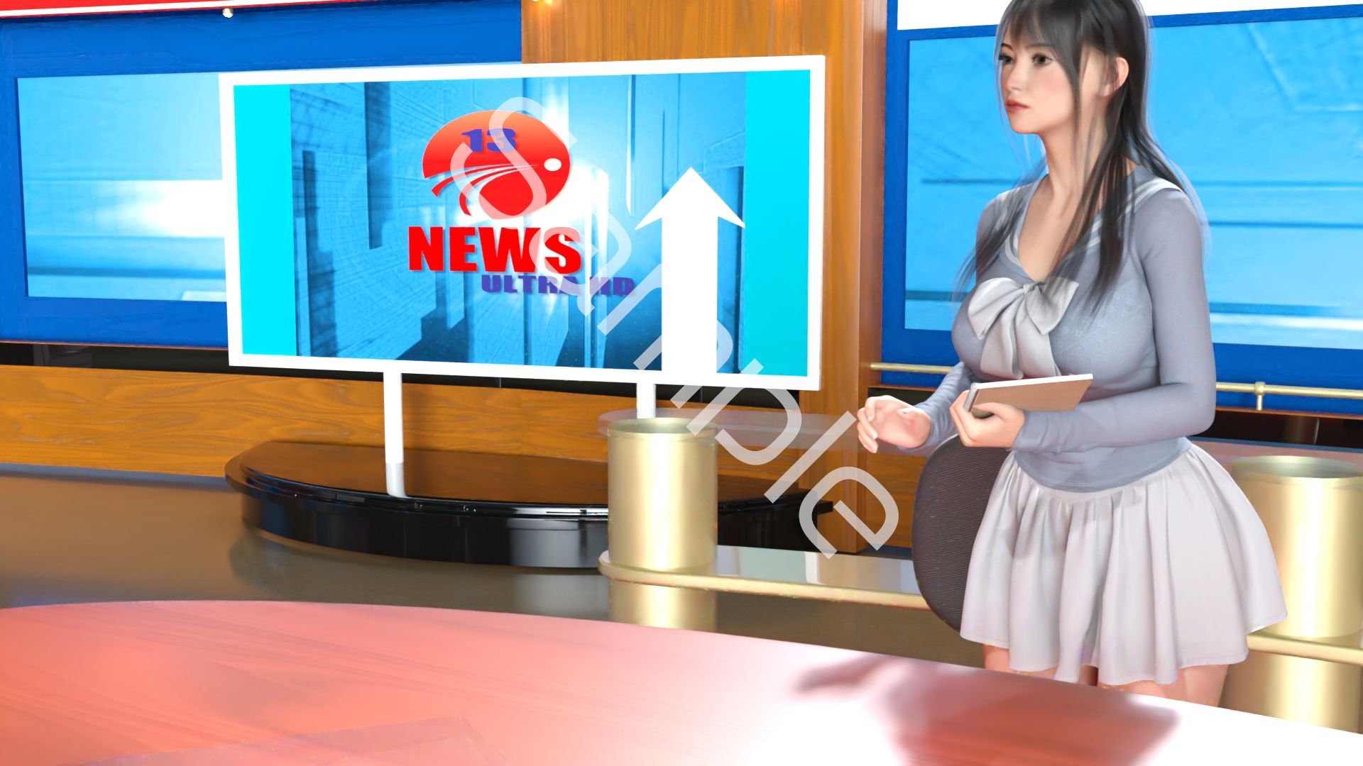 【△100】Let’s Speak English！！二階堂沙耶アナウンサーの変態ニュースジャパン（Hentai News Japan）2025シリーズ＃004-J［裏オプションの甘い罠・危険性とその対象法］ - サンプル画像 9