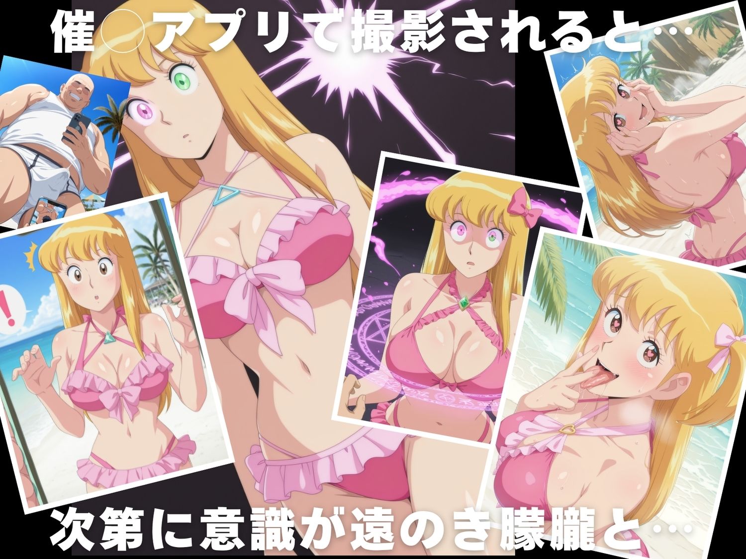 【催●・水着・妊娠】秋本・カ●リーヌ・麗子 - サンプル画像 2