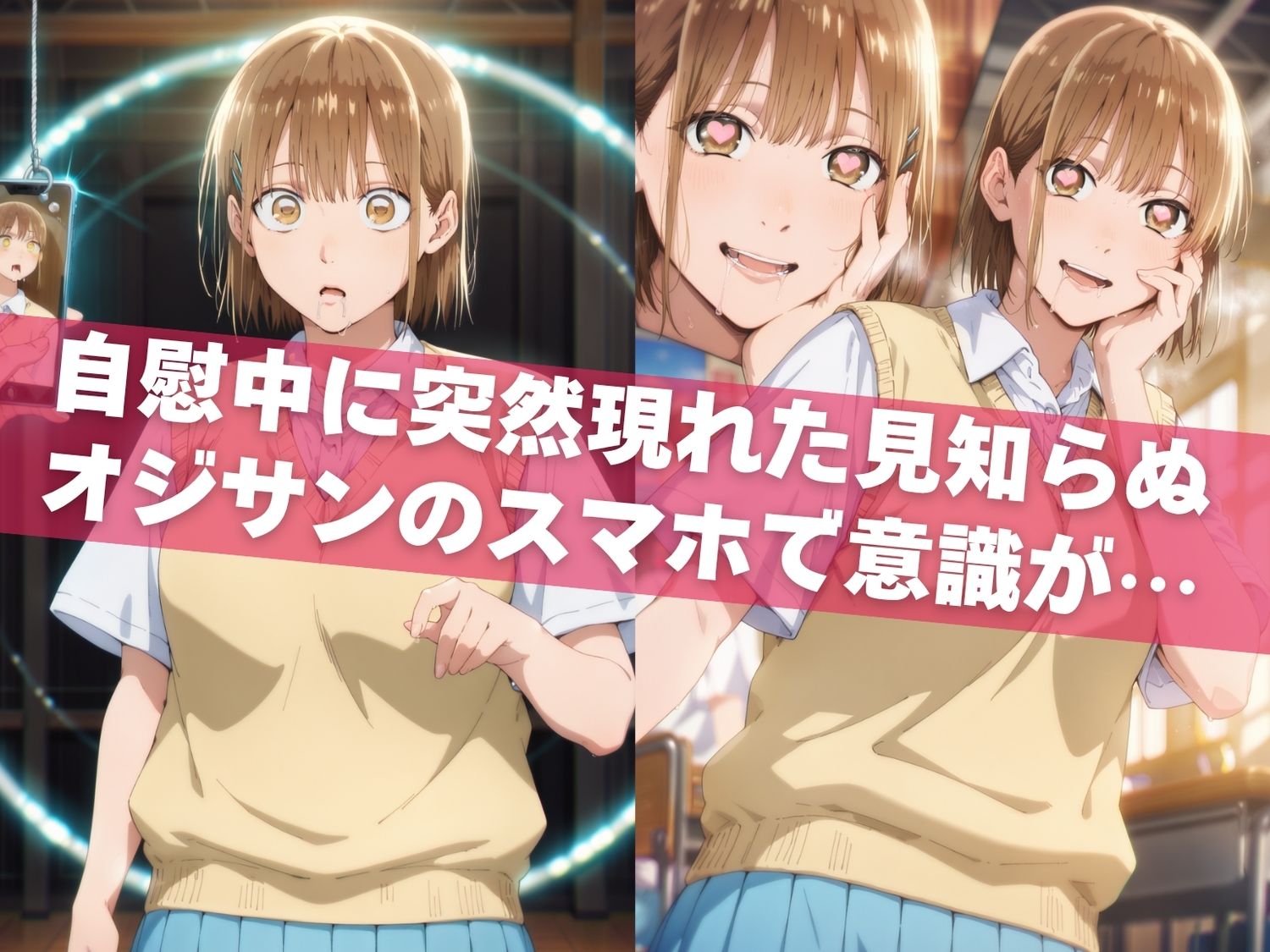 オナニー覗かれ、寝取られて  ア●のハコ 〜 学校編 〜 おじさんに暴かれた秘密 - サンプル画像 4