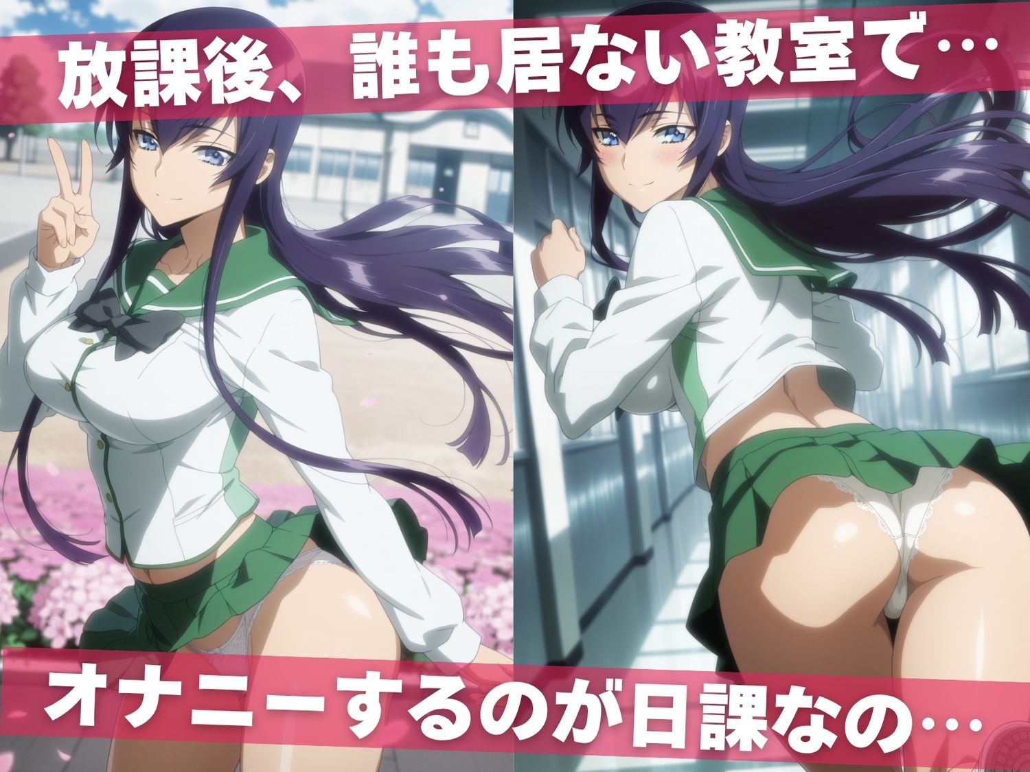 オナニー覗かれ、寝取られて  学●黙示録 〜 学校編 〜 おじさんに暴かれた秘密 - サンプル画像 1