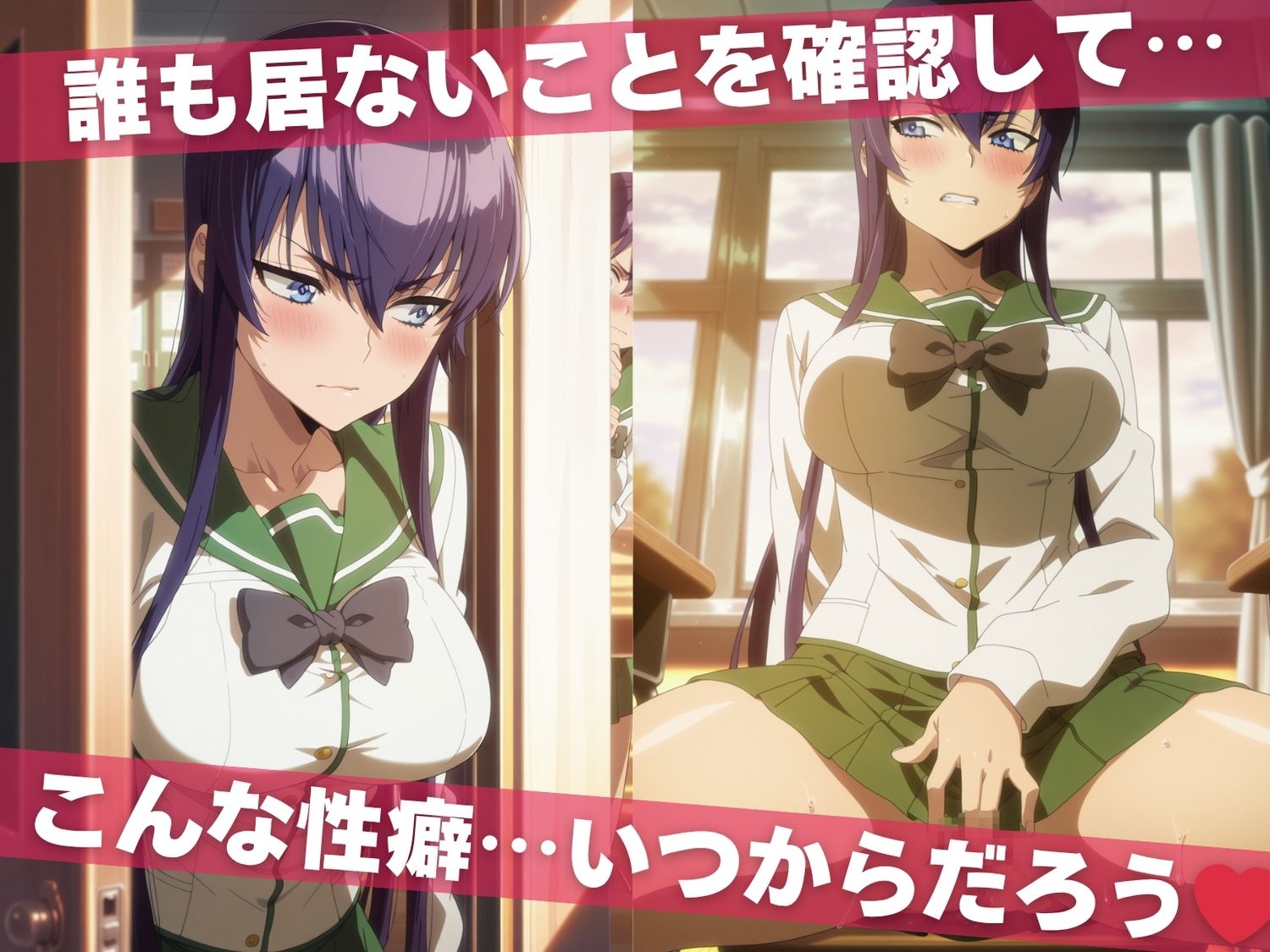 オナニー覗かれ、寝取られて  学●黙示録 〜 学校編 〜 おじさんに暴かれた秘密 - サンプル画像 2