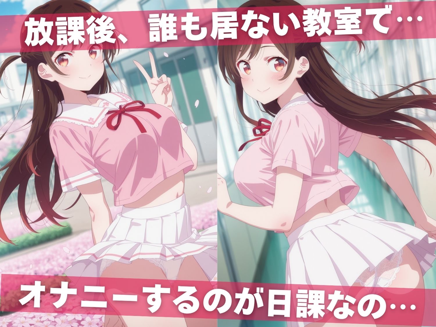 オナニー覗かれ、寝取られて  彼●、お借りします 〜 学校編 〜 おじさんに暴かれた秘密 - サンプル画像 1