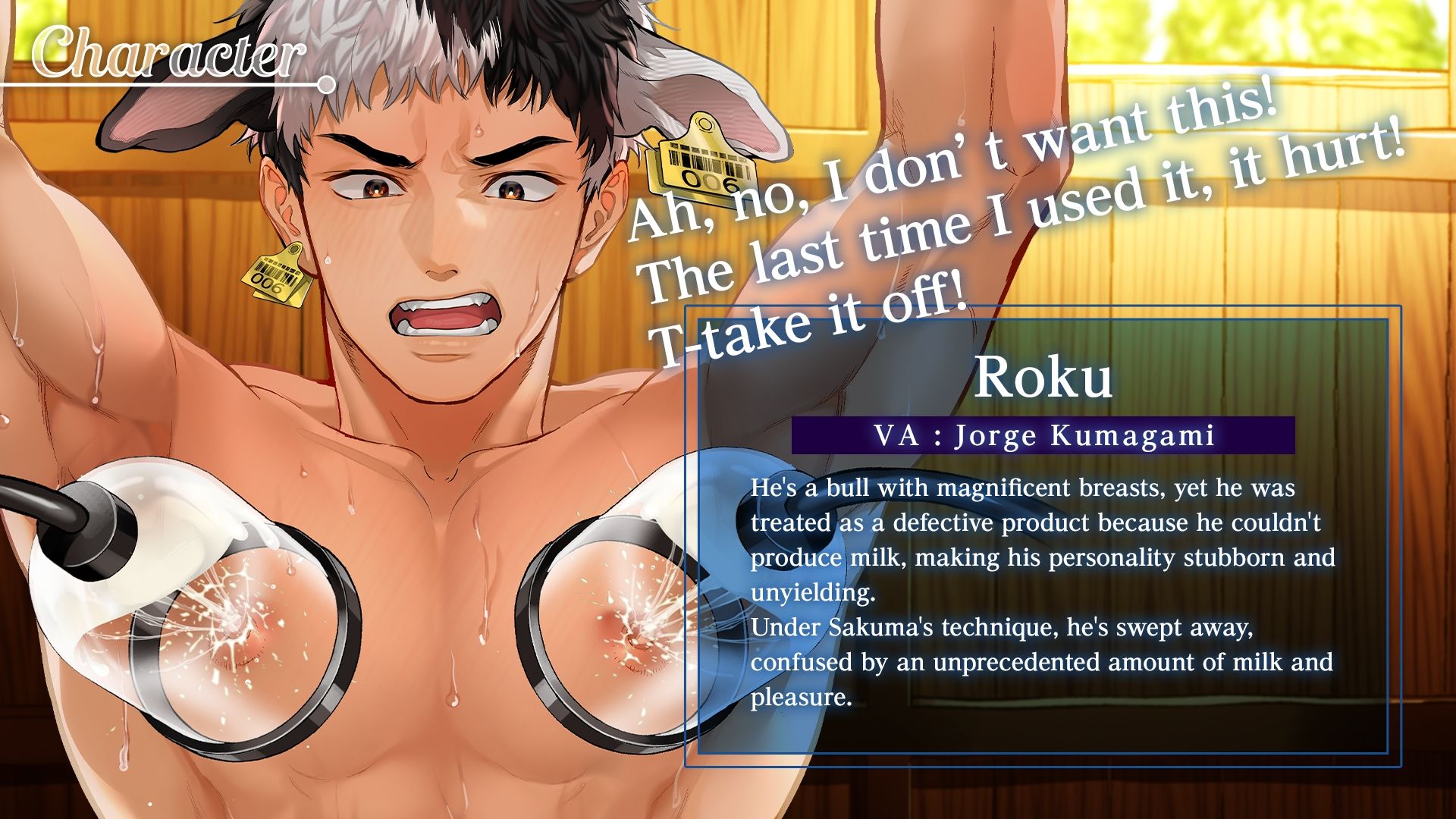 【Spine＆Live2D】 Male Breast Milk  ［ENG Sub］ - サンプル画像 2