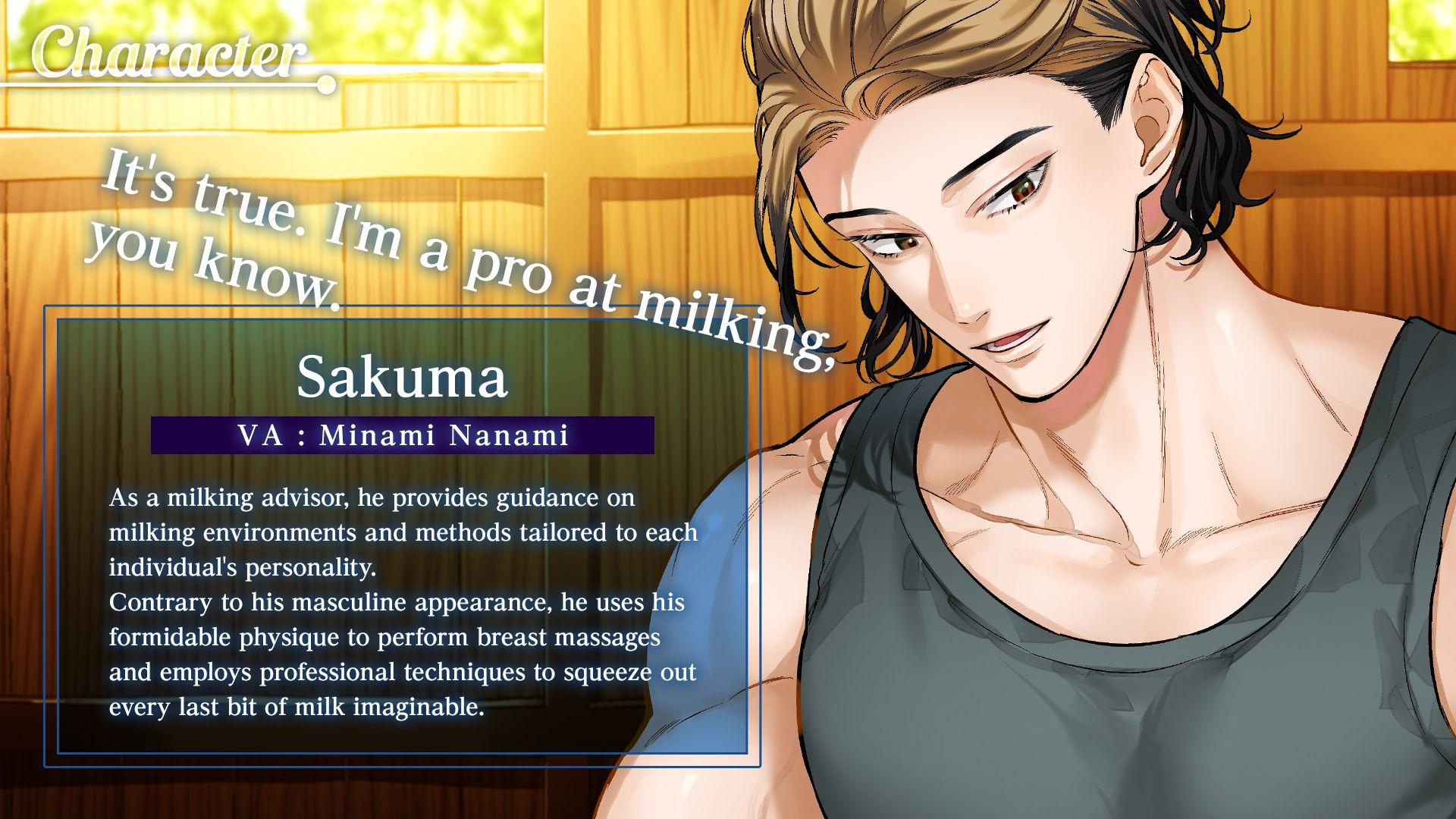 【Spine＆Live2D】 Male Breast Milk  ［ENG Sub］ - サンプル画像 3