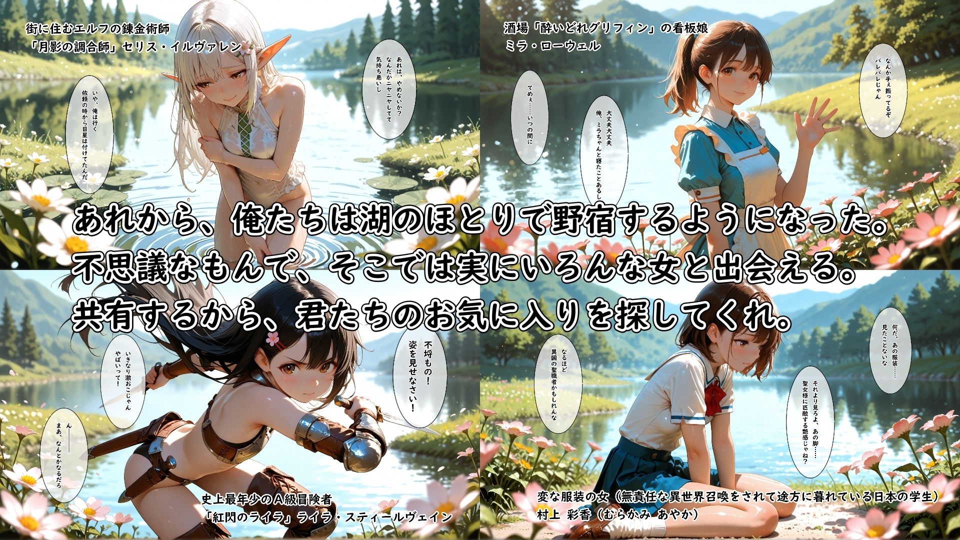 聖なる湖に身体を清めに行ったら待ち構えていた男たちに汚されて何回イってもやめてもらえない女の子 - サンプル画像 10