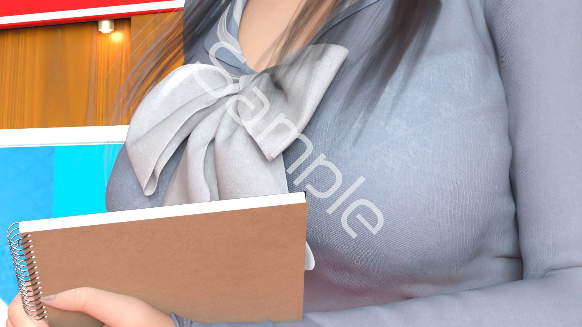 Let’s Speak English！！二階堂沙耶アナウンサーの変態ニュースジャパン（Hentai News Japan）2025シリーズ＃005-E ［何故風俗バイトは儲かるのか］ - サンプル画像 6
