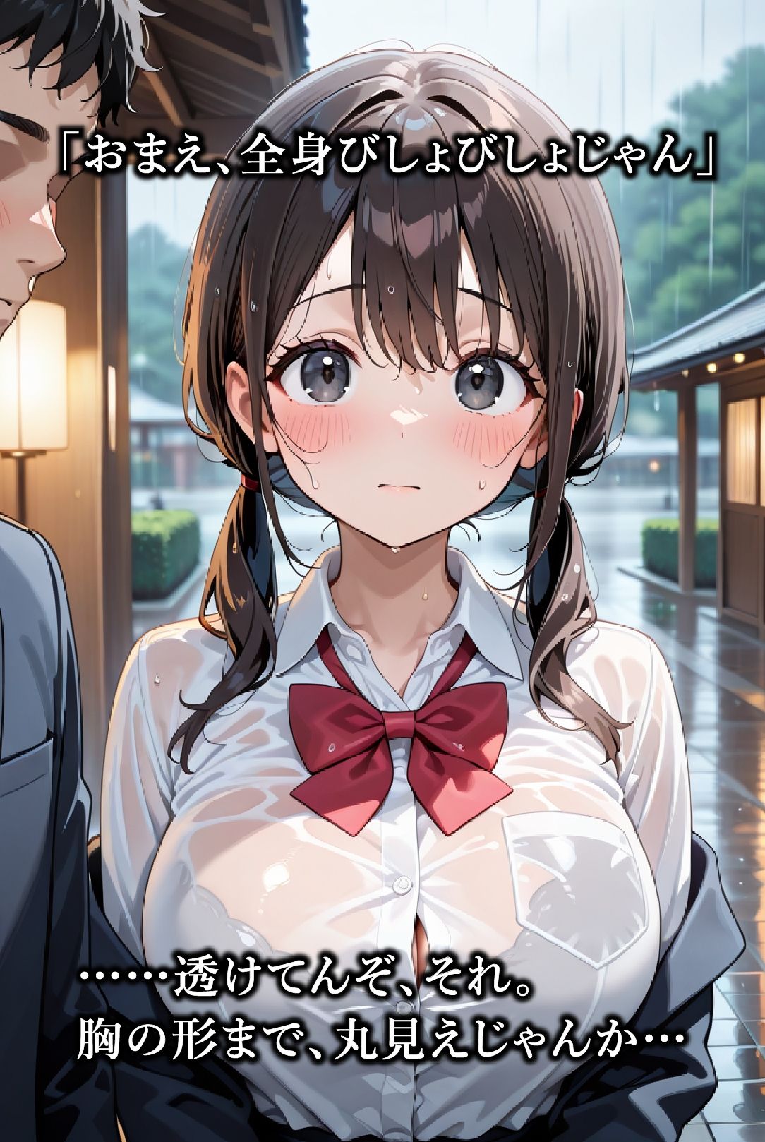 雨宿り妹 びしょ濡れ中 - サンプル画像 2