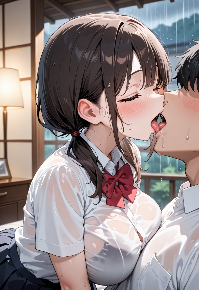 雨宿り妹 びしょ濡れ中 - サンプル画像 5