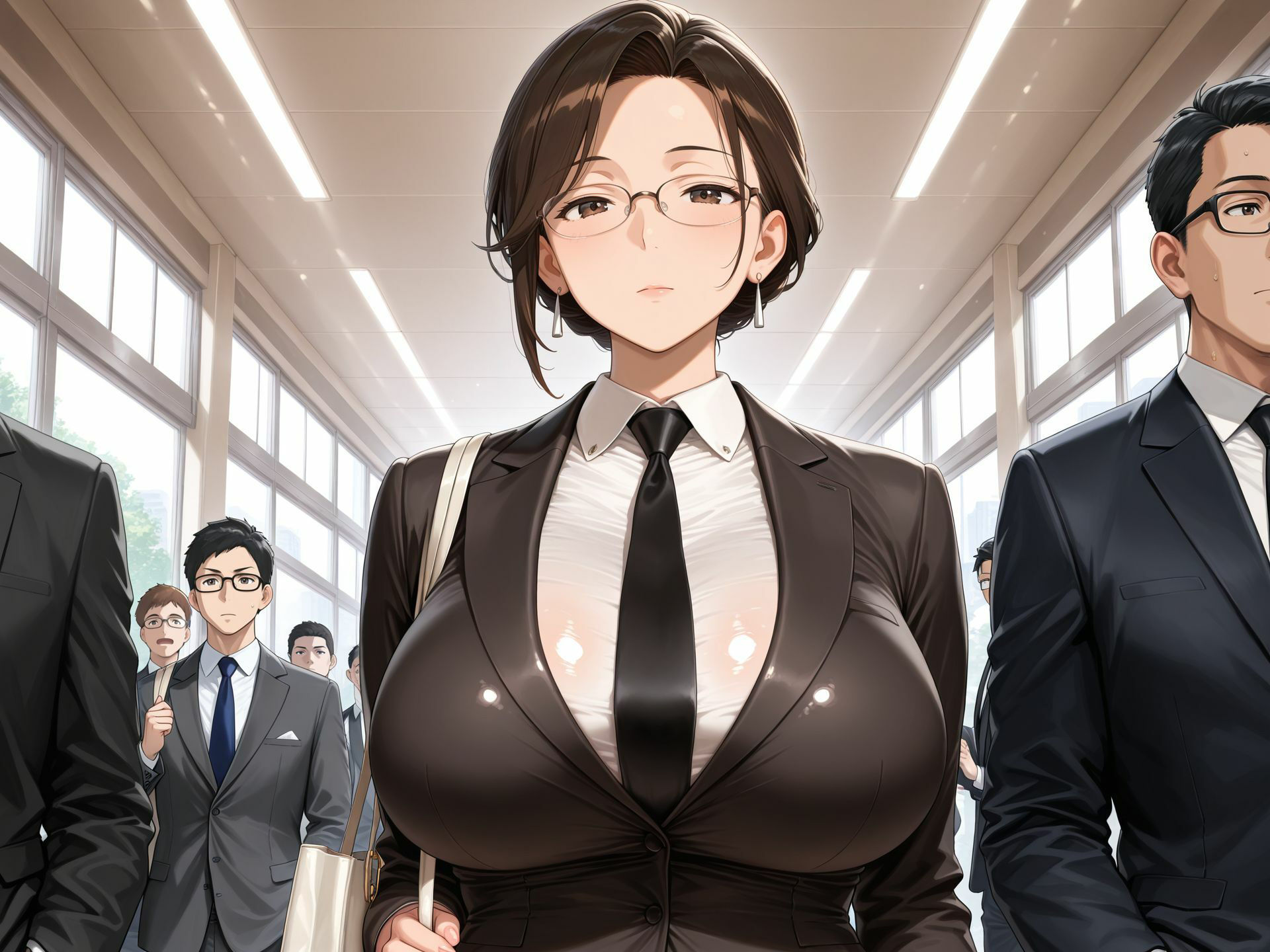 【フルHD以上】元ヤンの爆乳人妻上司  身体がエロすぎて出張で夜●いしたら変態すぎた件 - サンプル画像 2