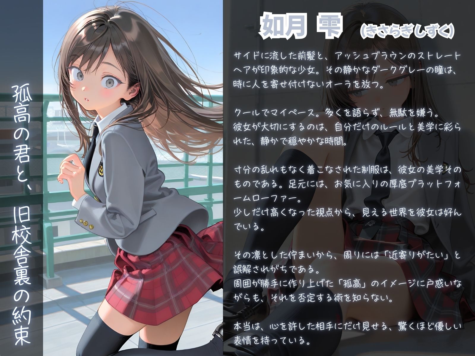 クールでぼっちな女子校生と秘密の関係 孤高の君と、旧校舎裏の約束 - サンプル画像 1