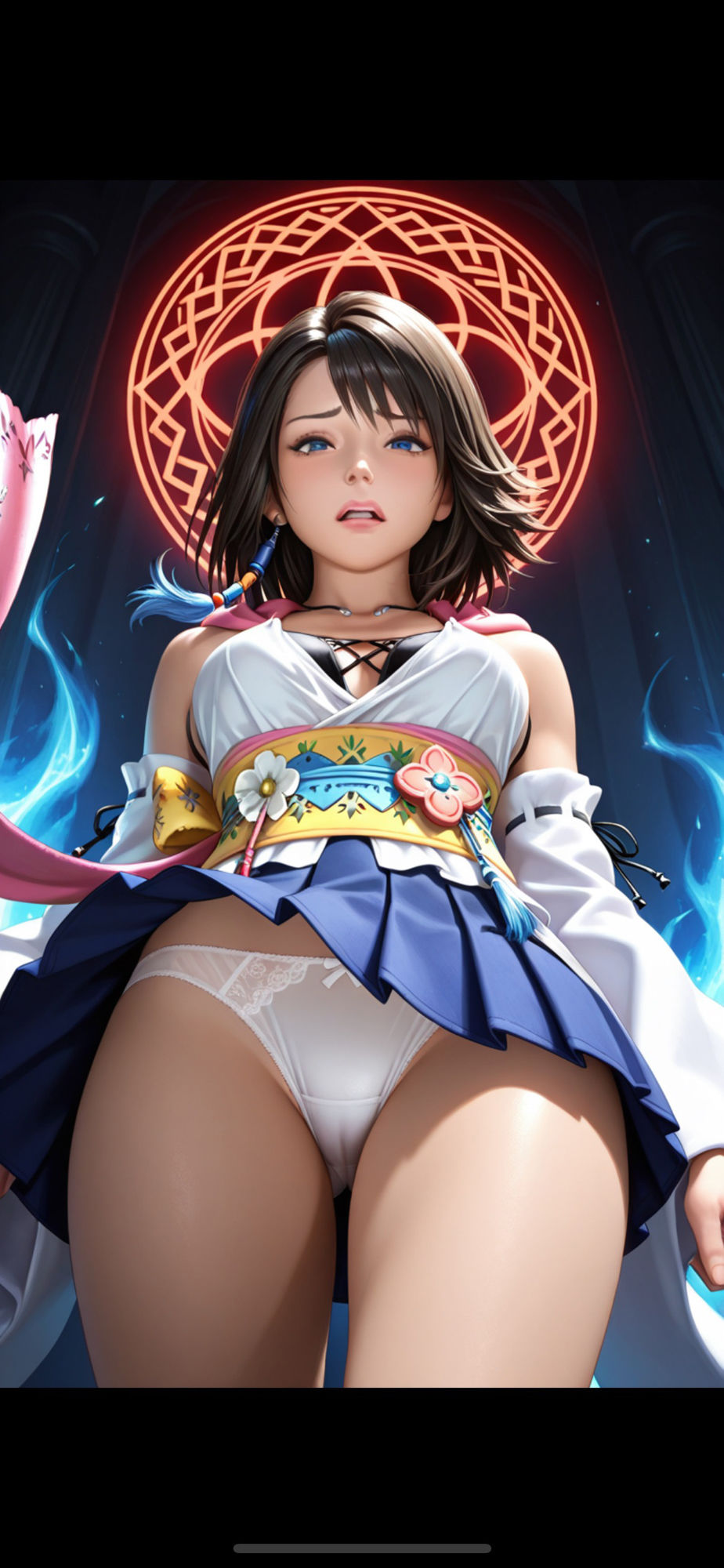 【F◯10ユウナ！召喚士になる為  変態オヤジ召喚士達に儀式として中出しされる】 - サンプル画像 10