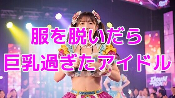 服を脱いだら巨乳過ぎたアイドル