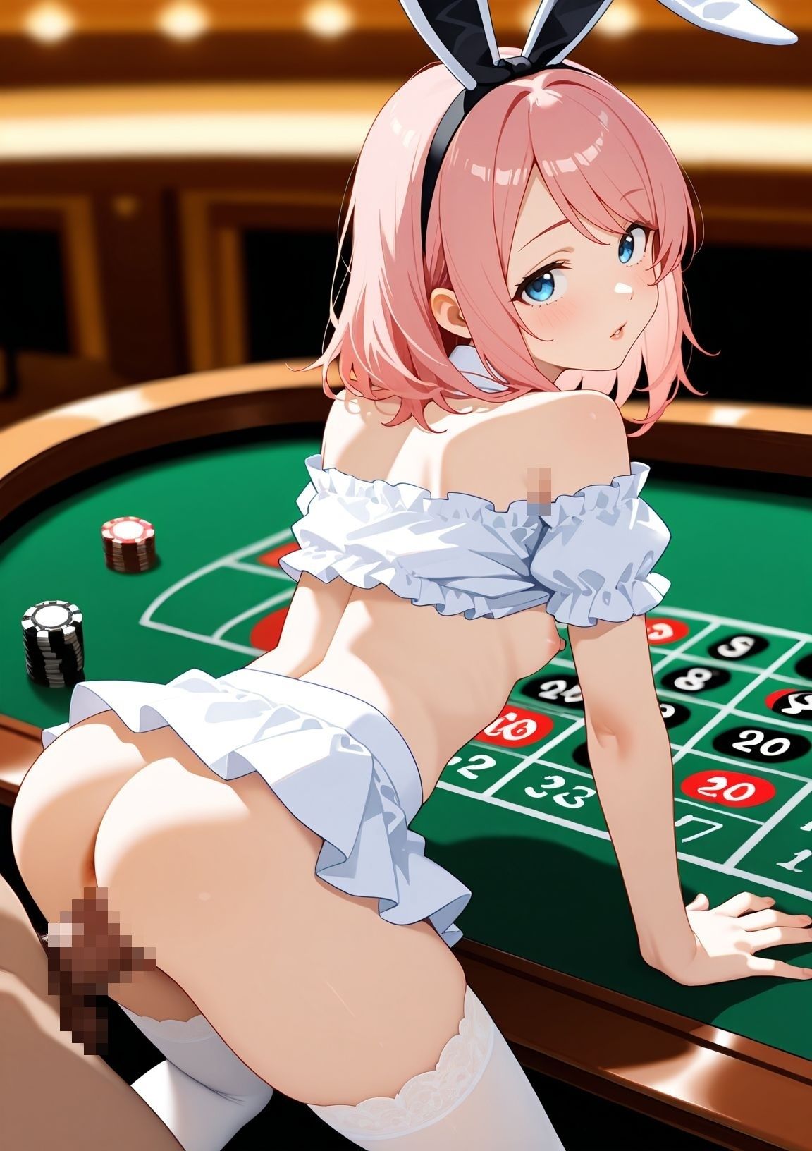 【4Kアニメ】裏カジノ  バニーガールとやりたい放題 - サンプル画像 4