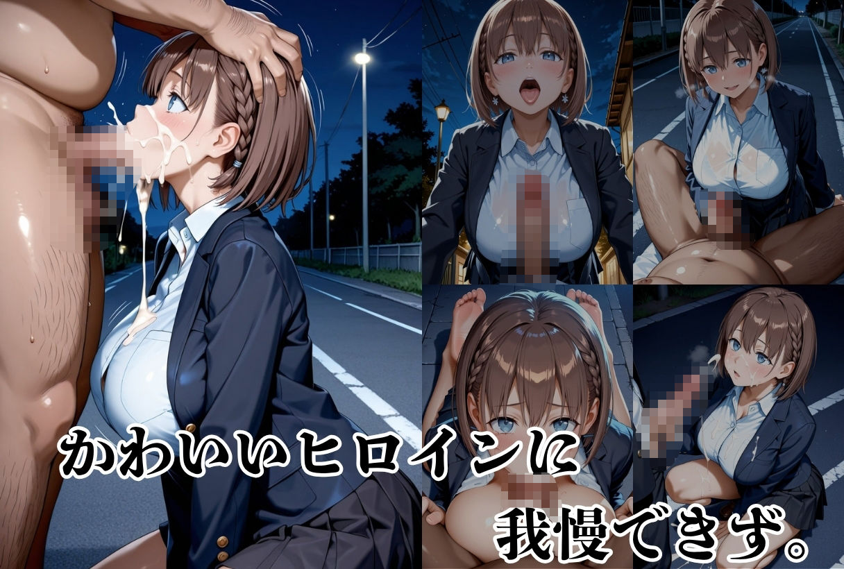 帰宅中に見かけたヒロインを●すー月●日のたわわー - サンプル画像 2