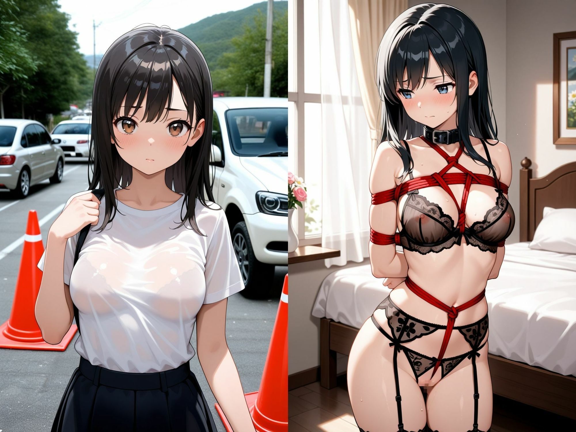 女子校生  綺麗なカラダを縛って汚す〜家に連れ帰って拘束中出し！〜 - サンプル画像 1