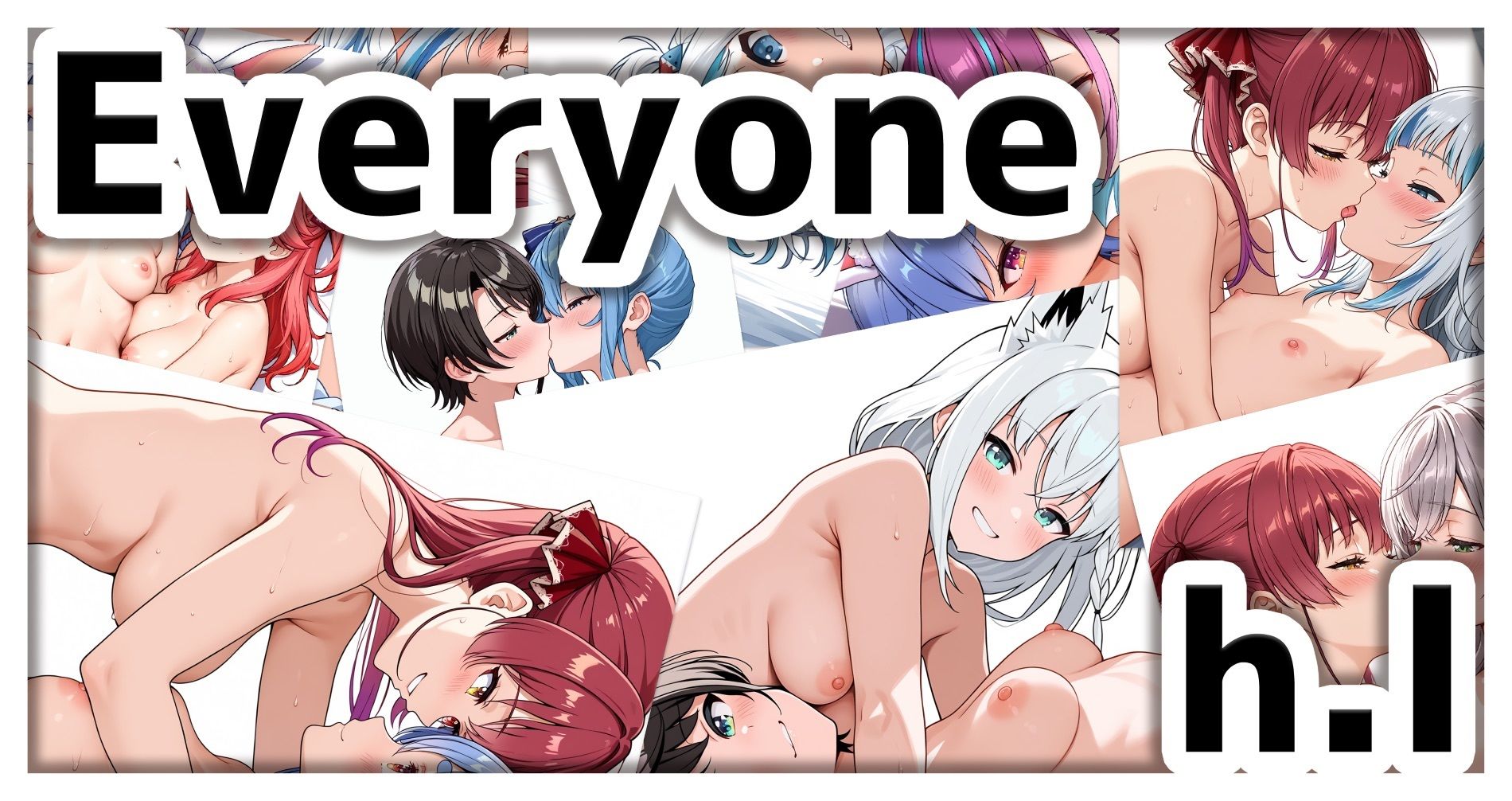 裸の女の子がいっぱい イラスト集（SDXL使用） - サンプル画像 1