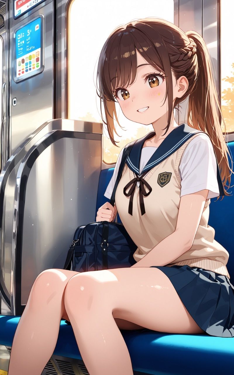 いつも同じ電車に乗る美少女にやりたい放題してみた - サンプル画像 1