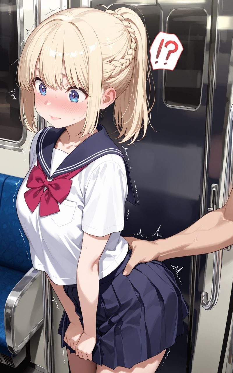 いつも同じ電車に乗る美少女にやりたい放題してみた - サンプル画像 2