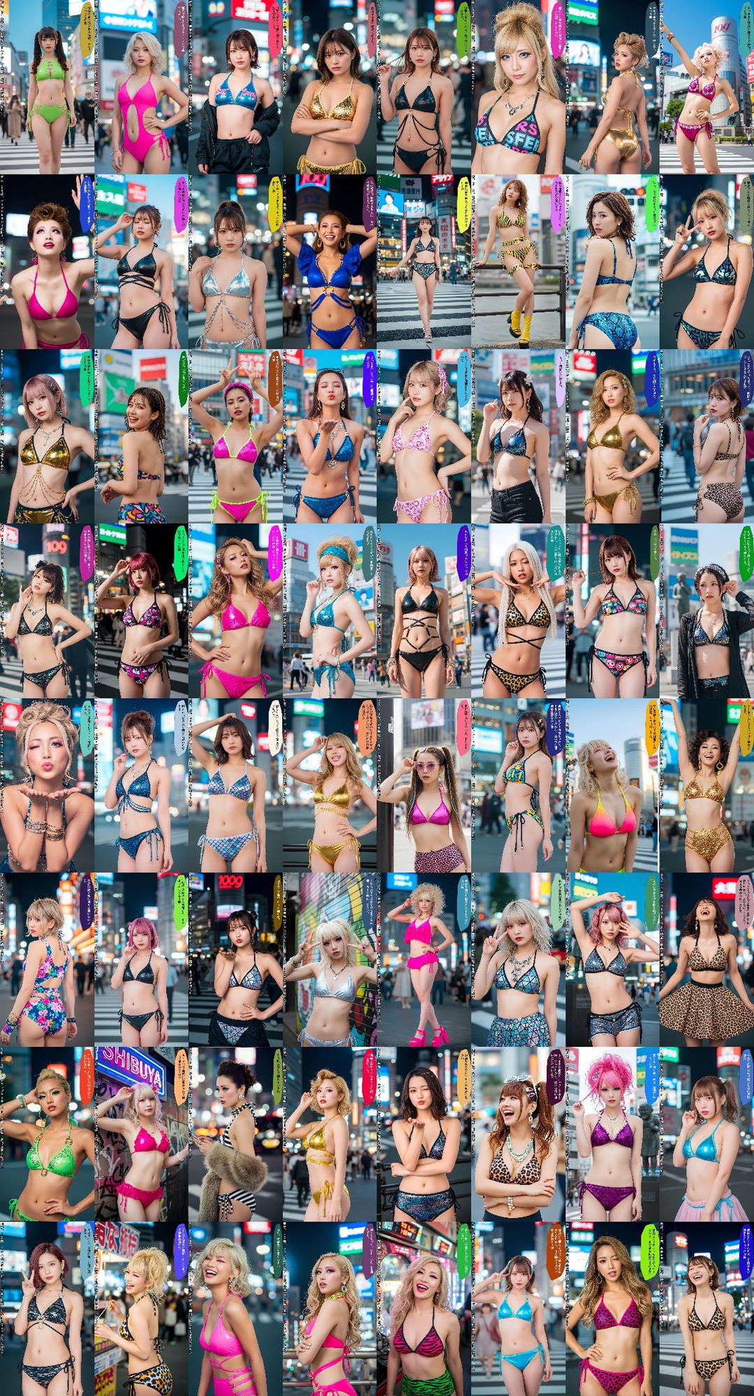 街撮りエロビキニGAL in 渋谷 〜視線でヌかせる極上ボディ〜 vol.1 - サンプル画像 9